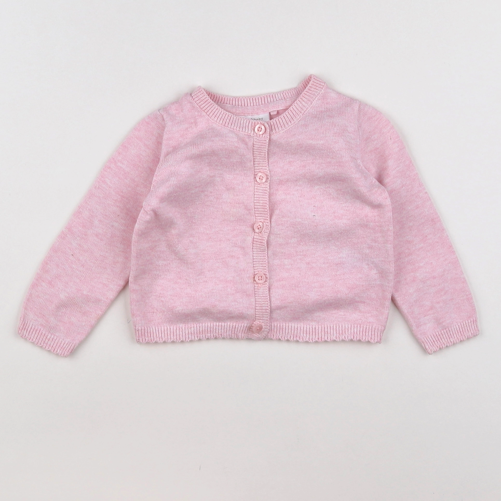 Next - gilet rose - 6/9 mois