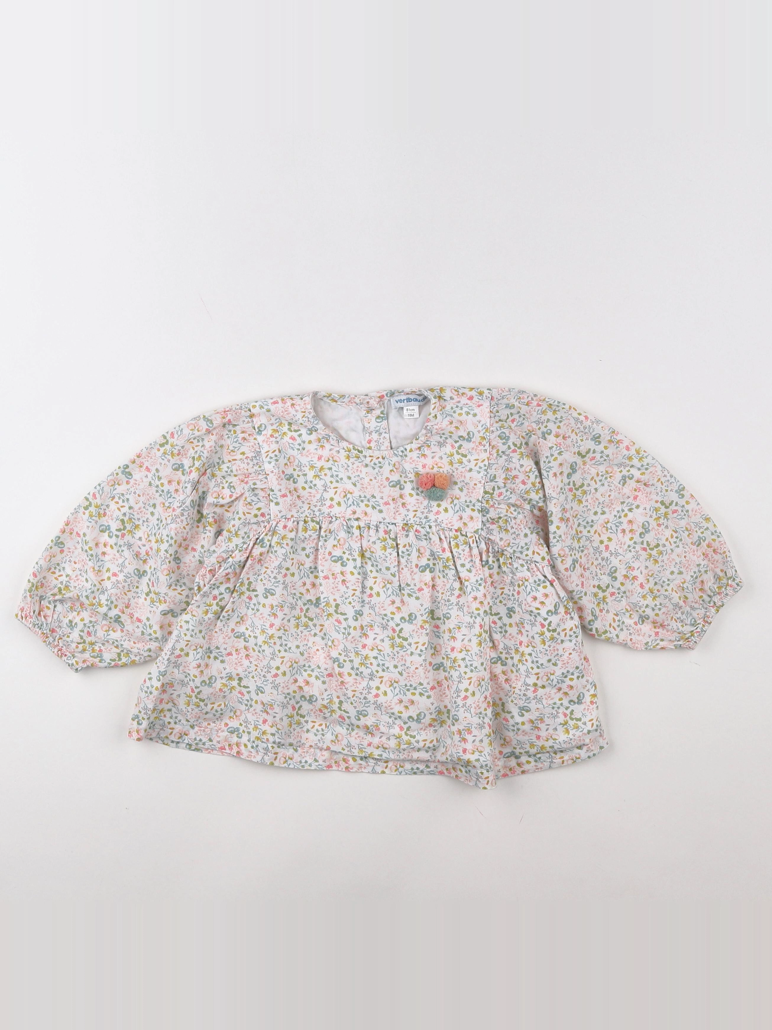 Vertbaudet - blouse multicolore - 18 mois