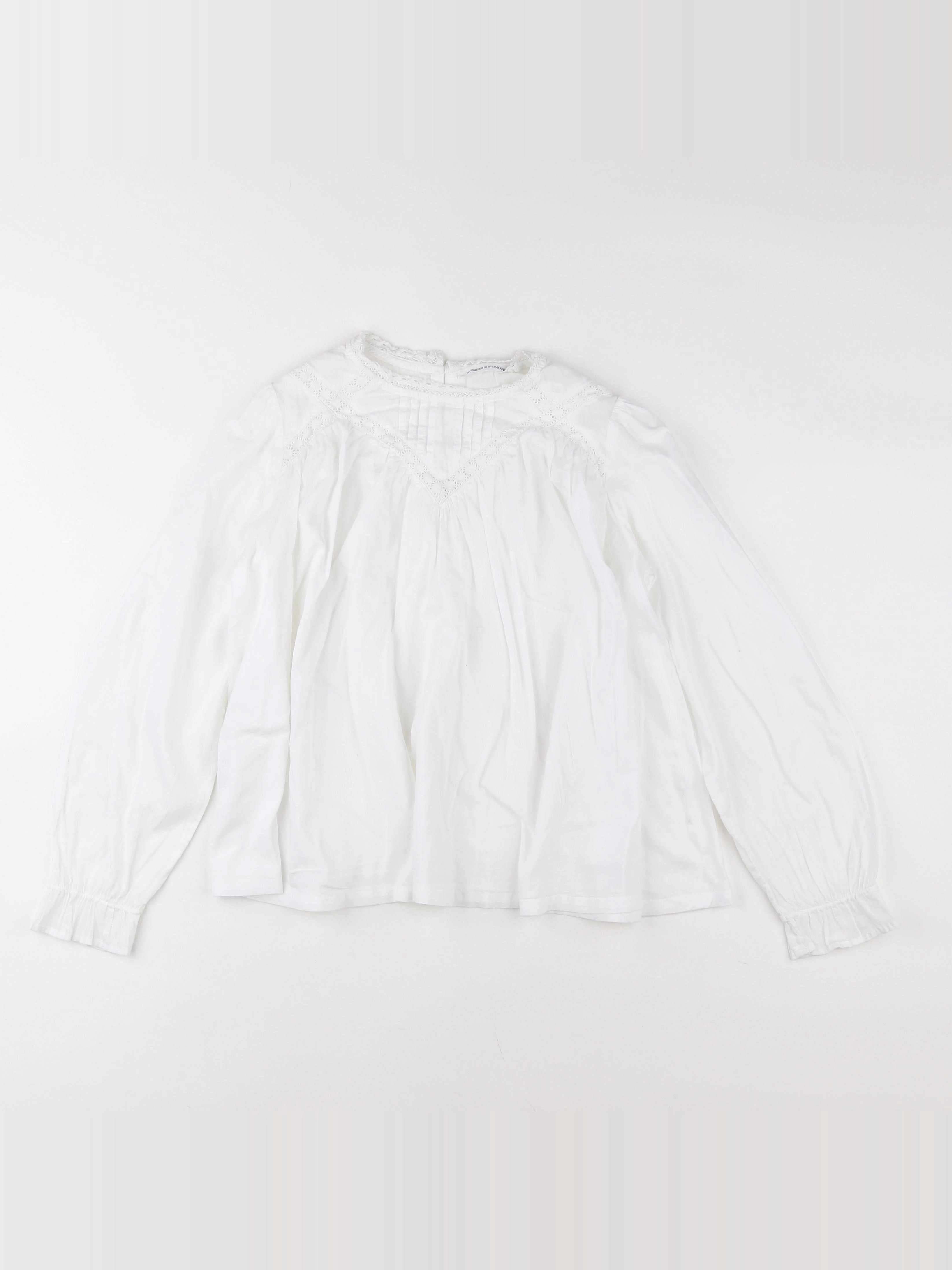 Monoprix - blouse blanc - 12 ans