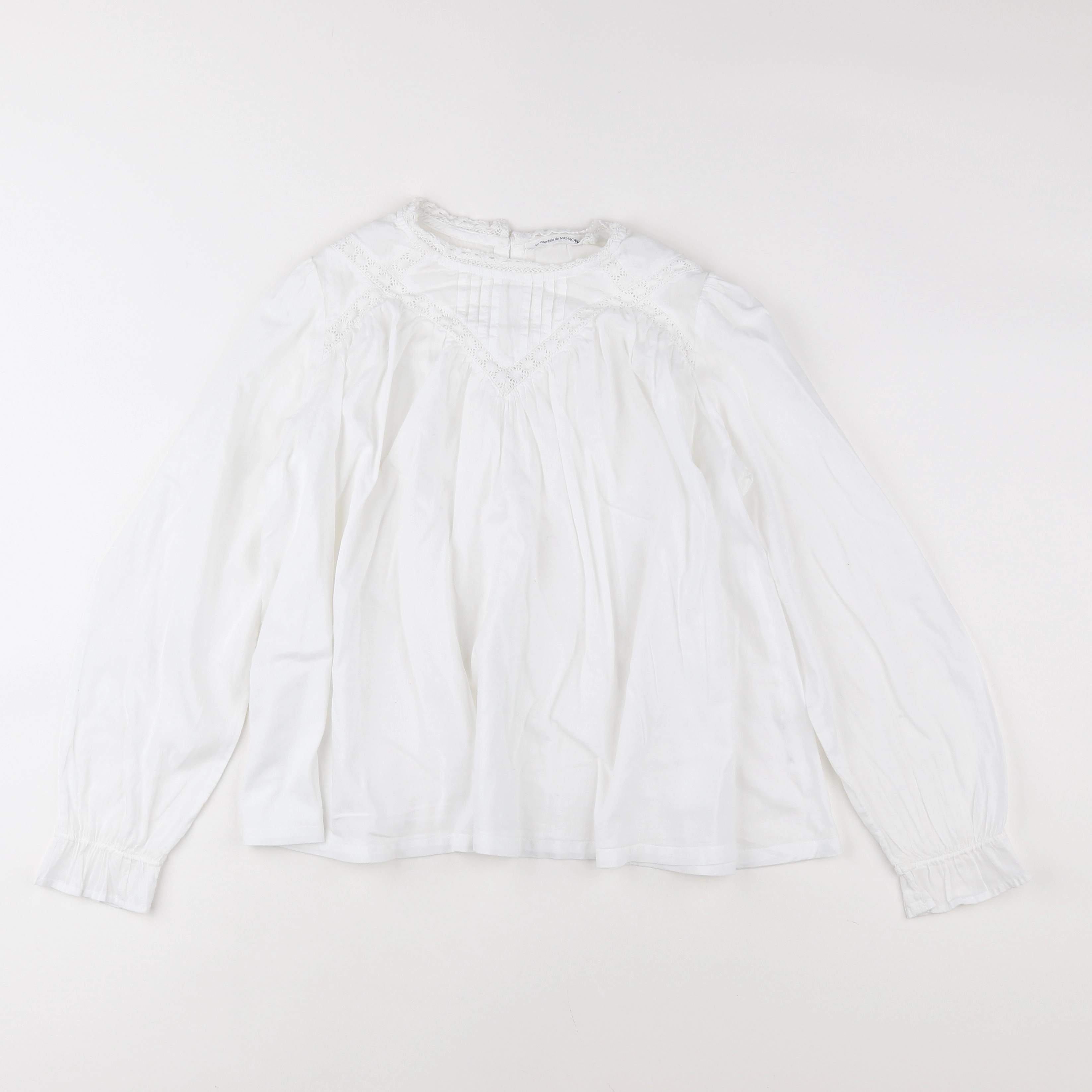 Monoprix - blouse blanc - 12 ans