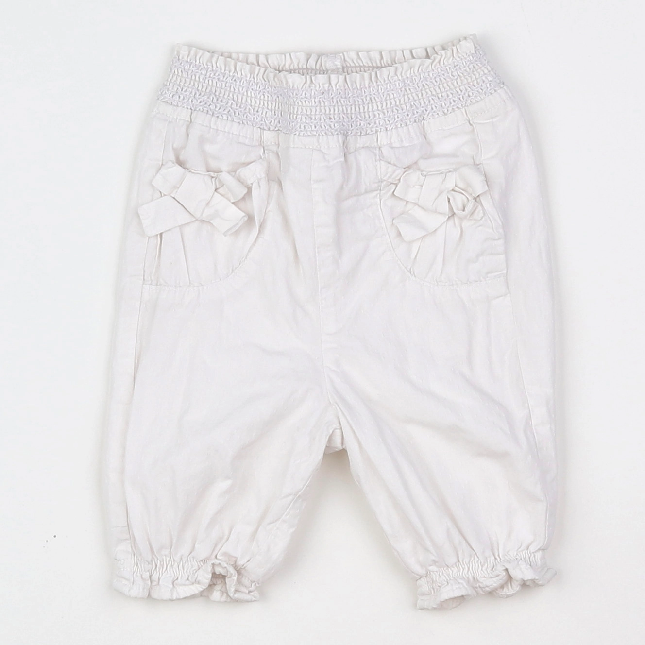 Tape à l'oeil - pantalon blanc - 12 mois