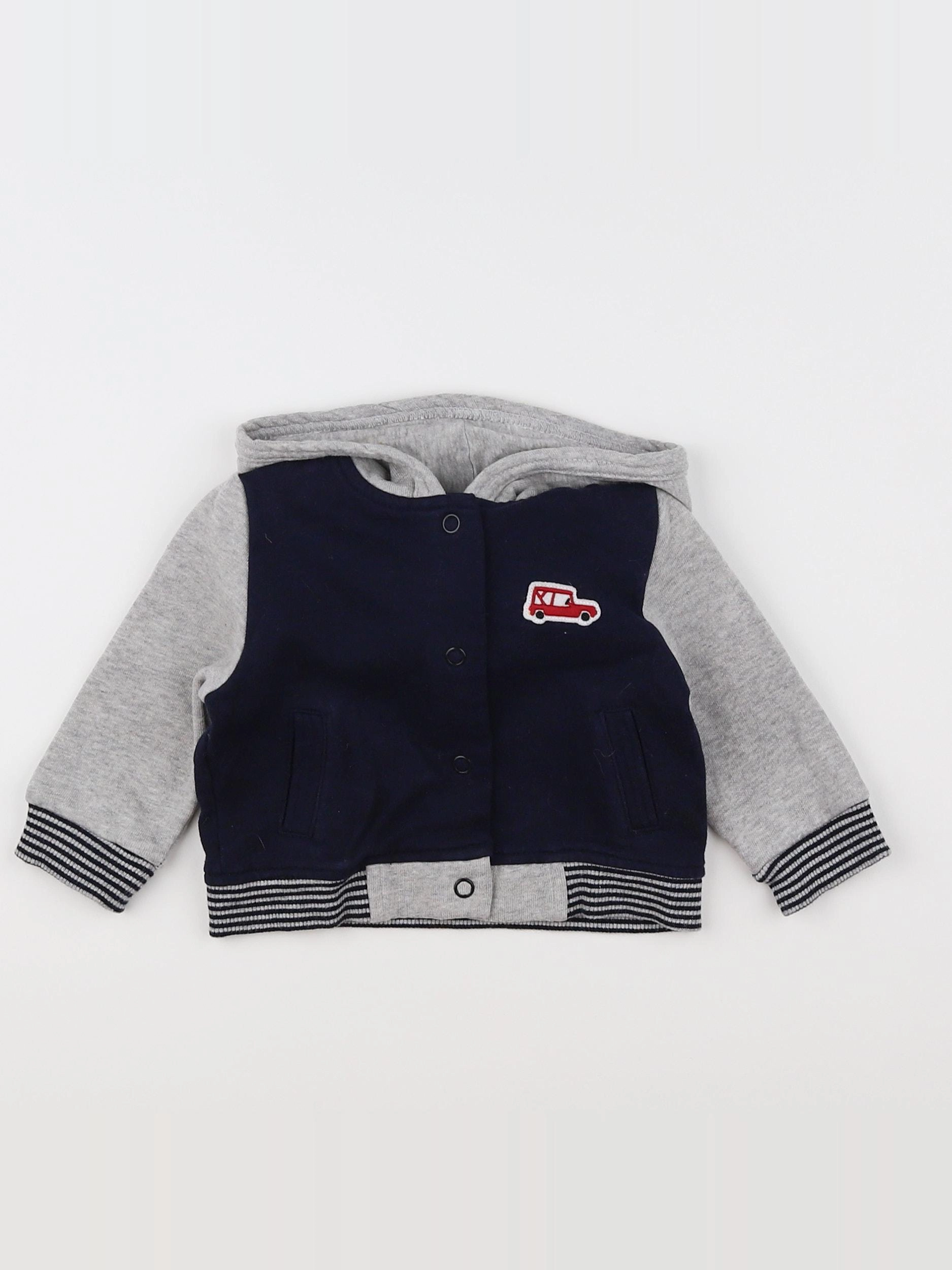 Boutchou - sweat bleu - 6 mois