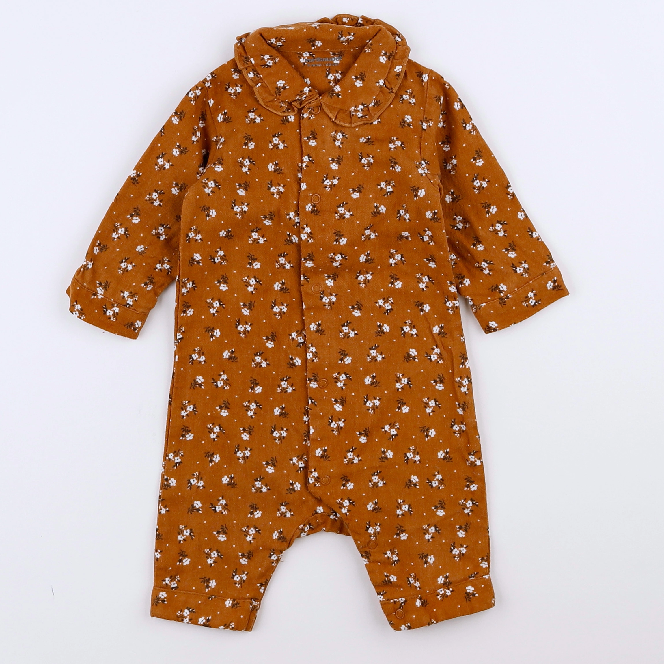 Vertbaudet - combinaison marron - 3 mois