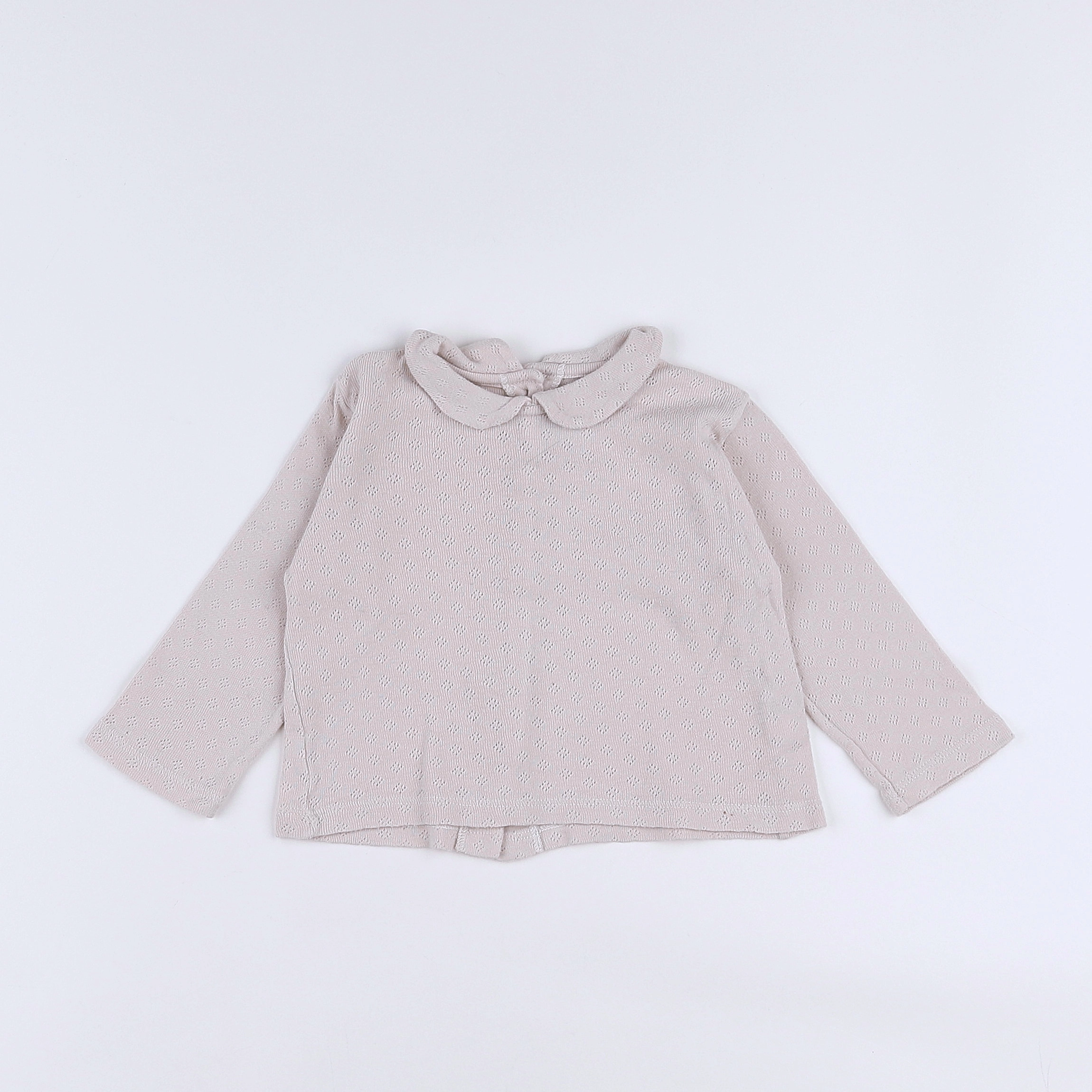 Petit Bateau - tee-shirt beige - 12 mois