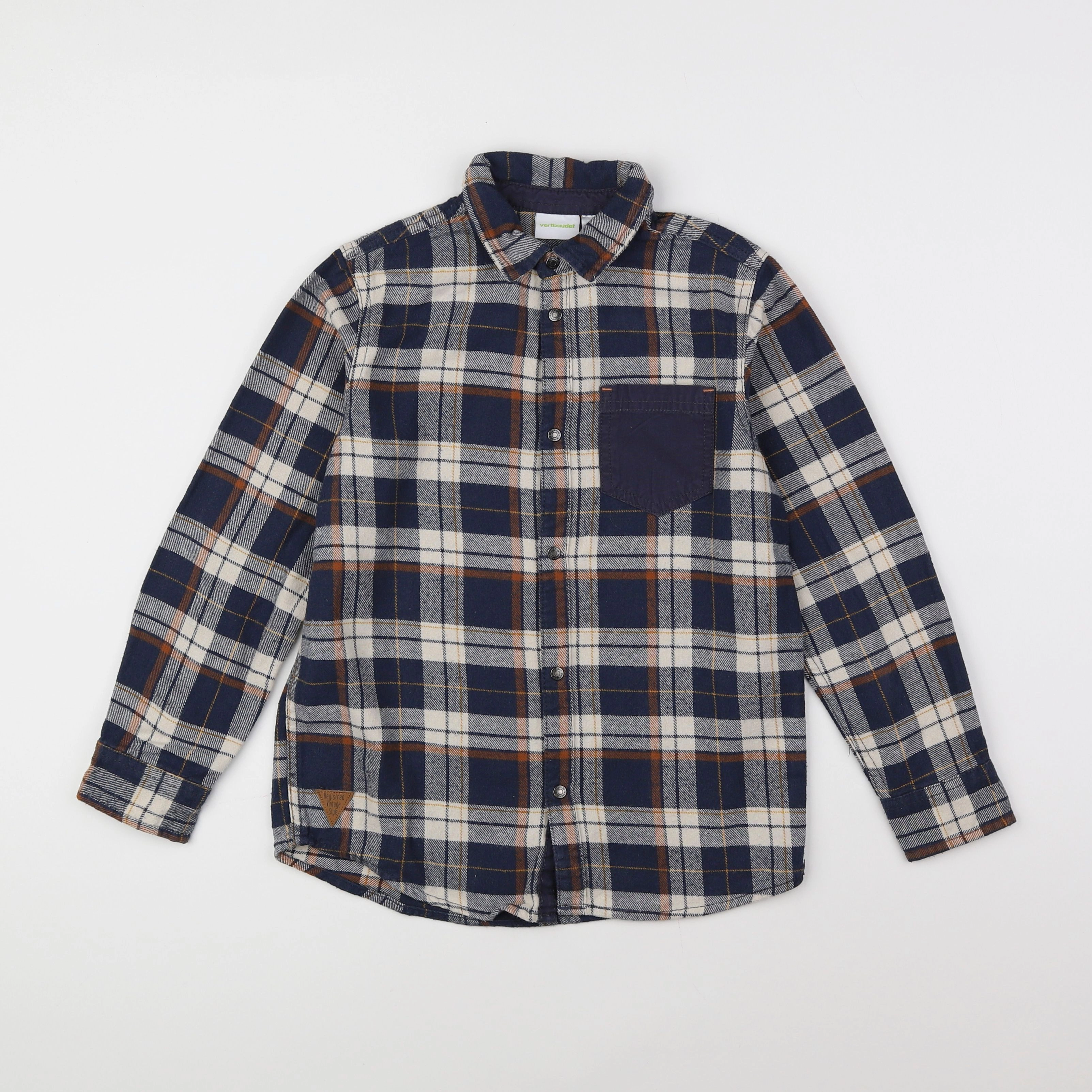 Vertbaudet - chemise multicolore - 10 ans