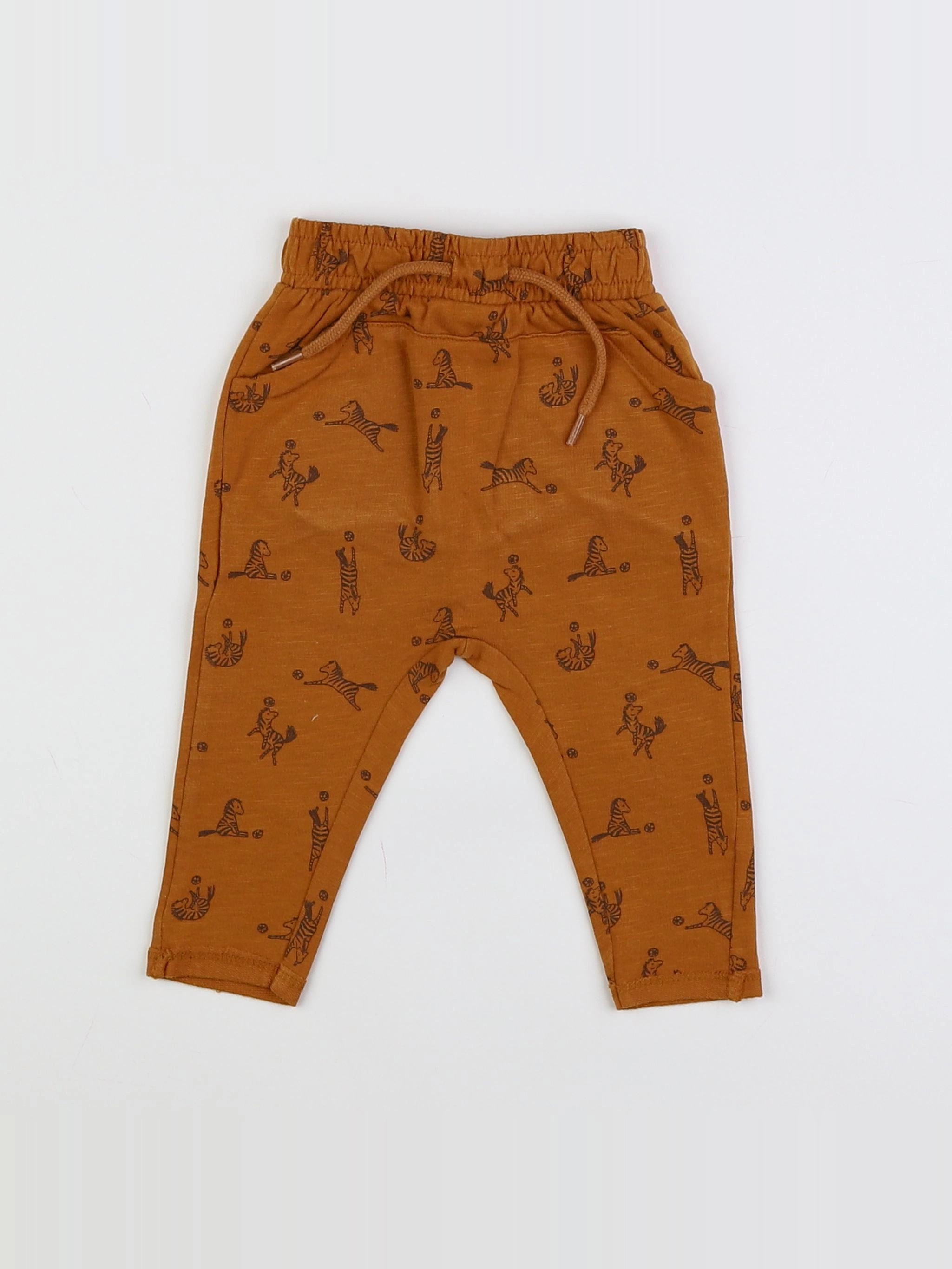 Vertbaudet - sarouel marron - 3 mois
