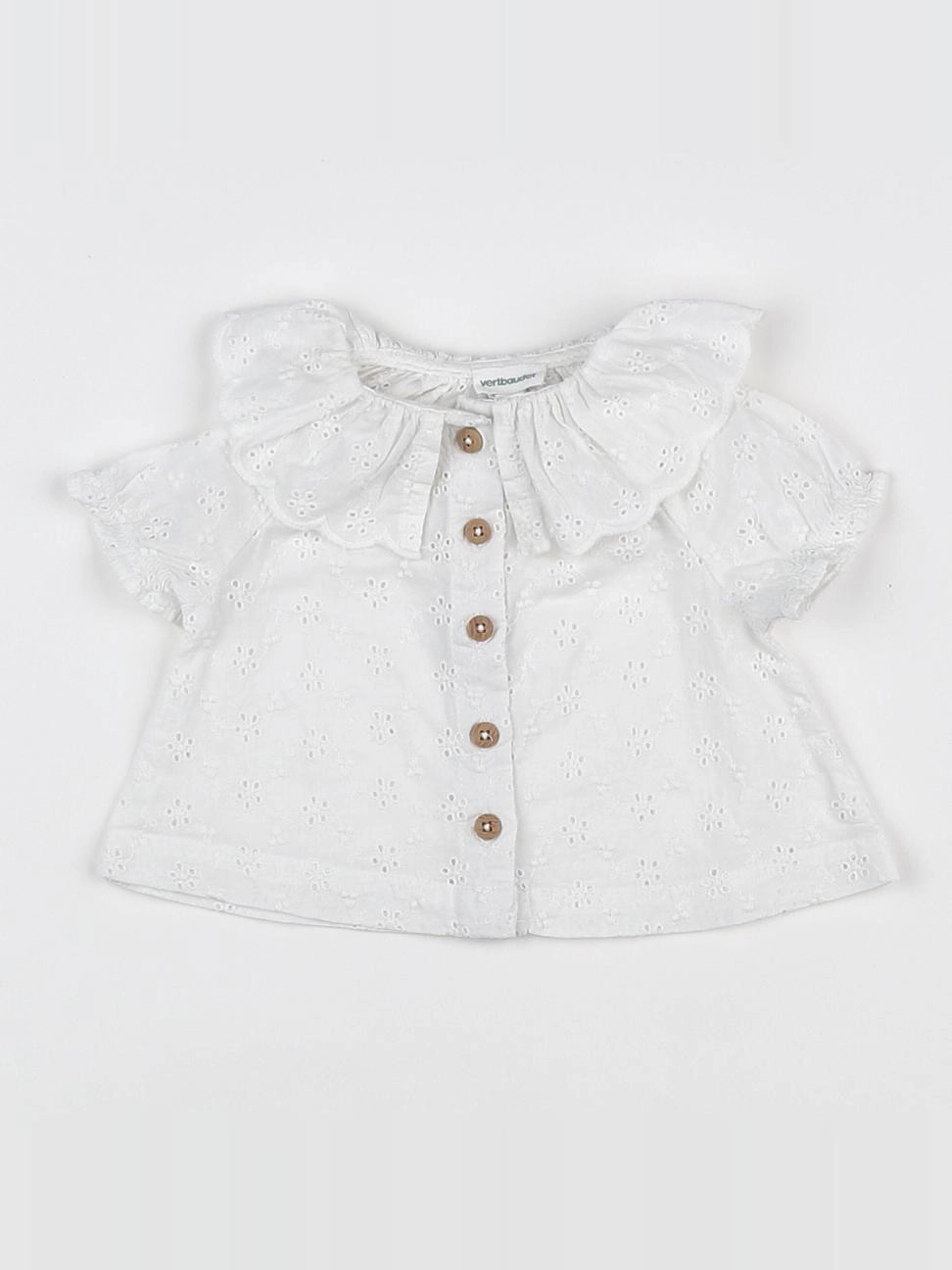 Vertbaudet - blouse blanc - 3 mois