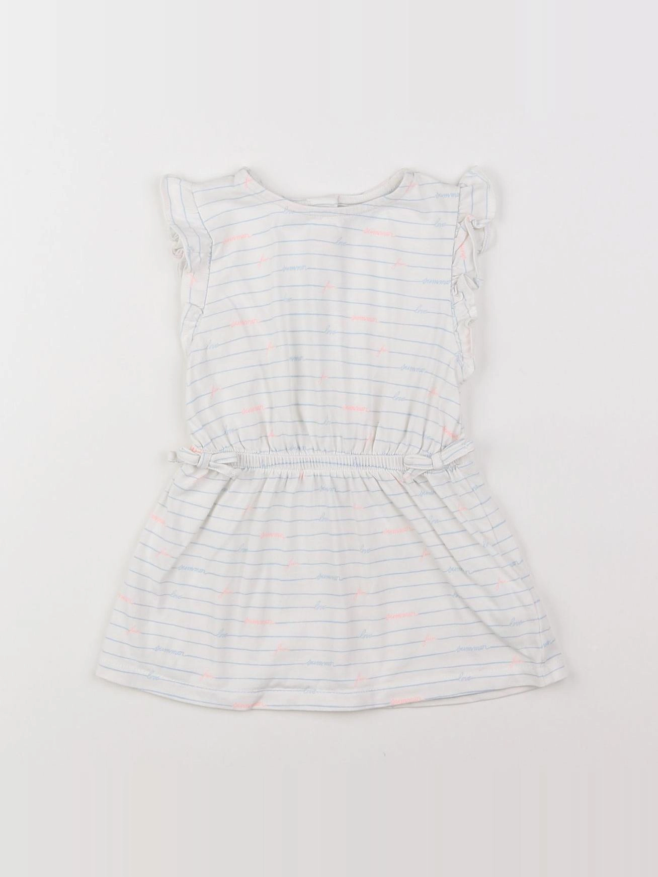 Tape à l'oeil - robe blanc - 12 mois