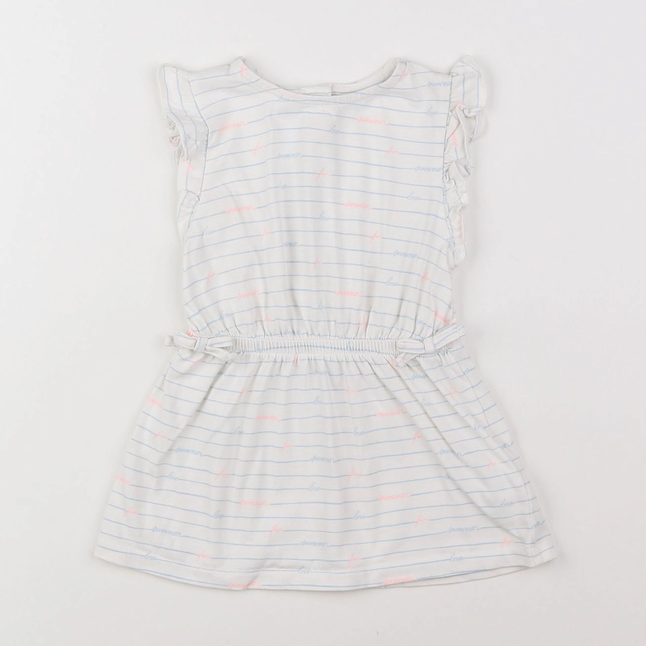 Tape à l'oeil - robe blanc - 12 mois