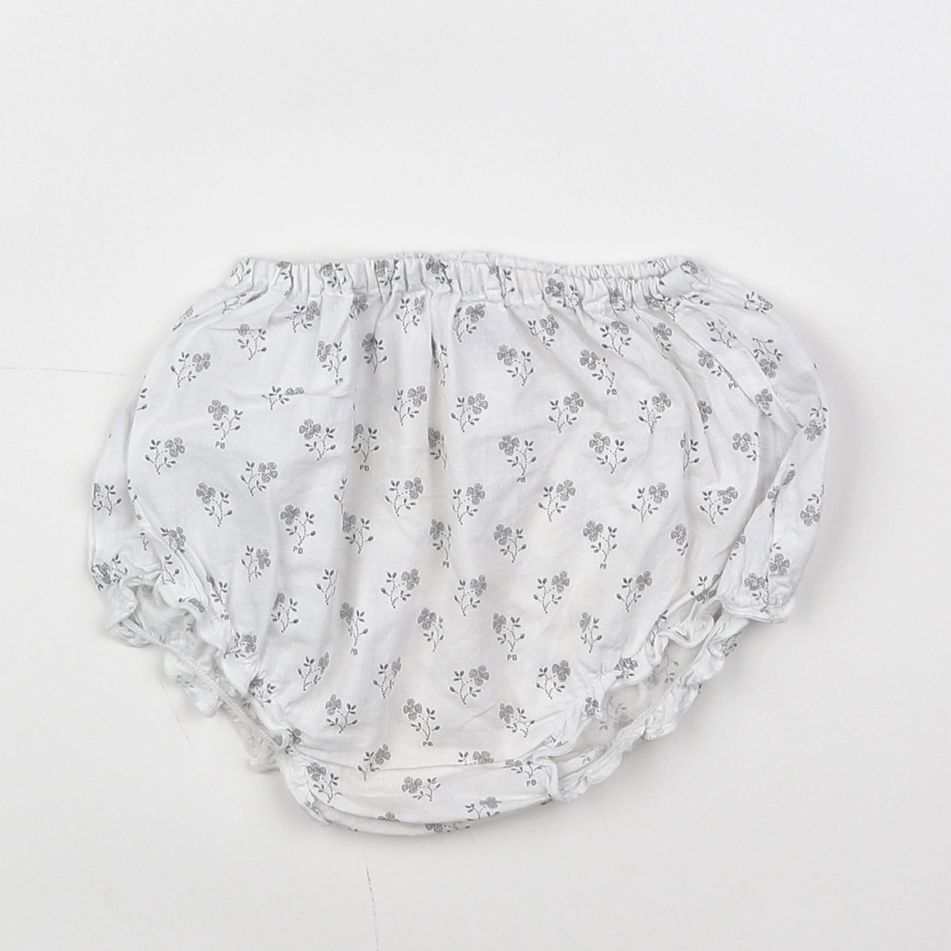 Petit Bateau - bloomer blanc - 6 mois