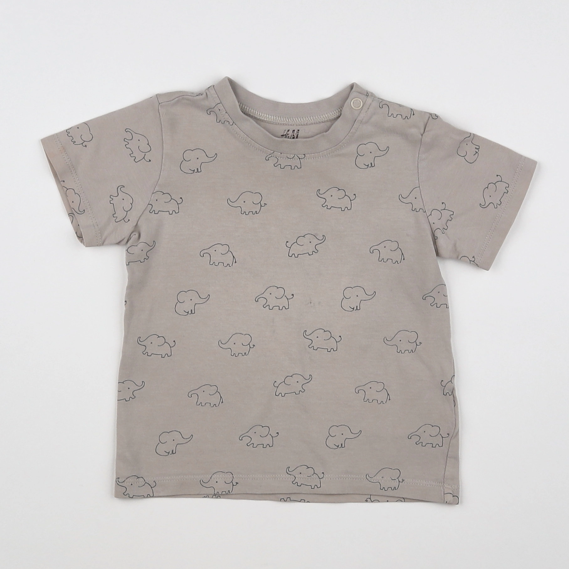 H&M - tee-shirt gris - 12 mois