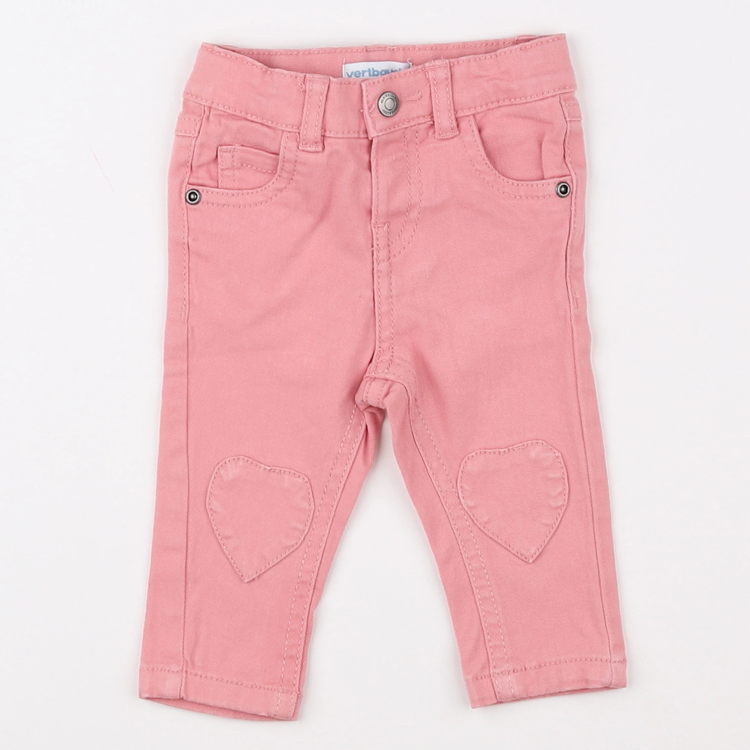 Vertbaudet - pantalon rose - 3 mois