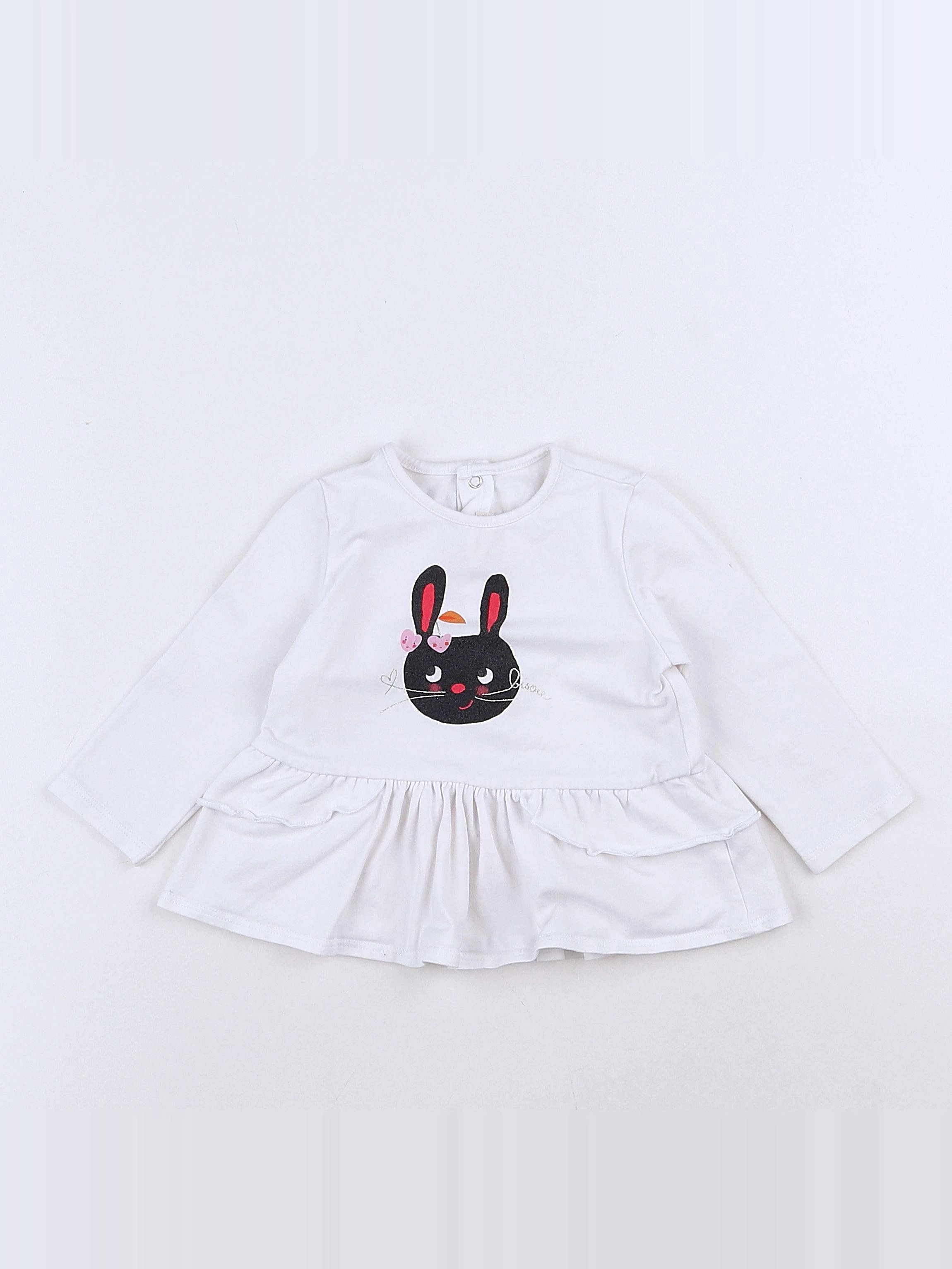 Catimini - tee-shirt blanc - 12 mois