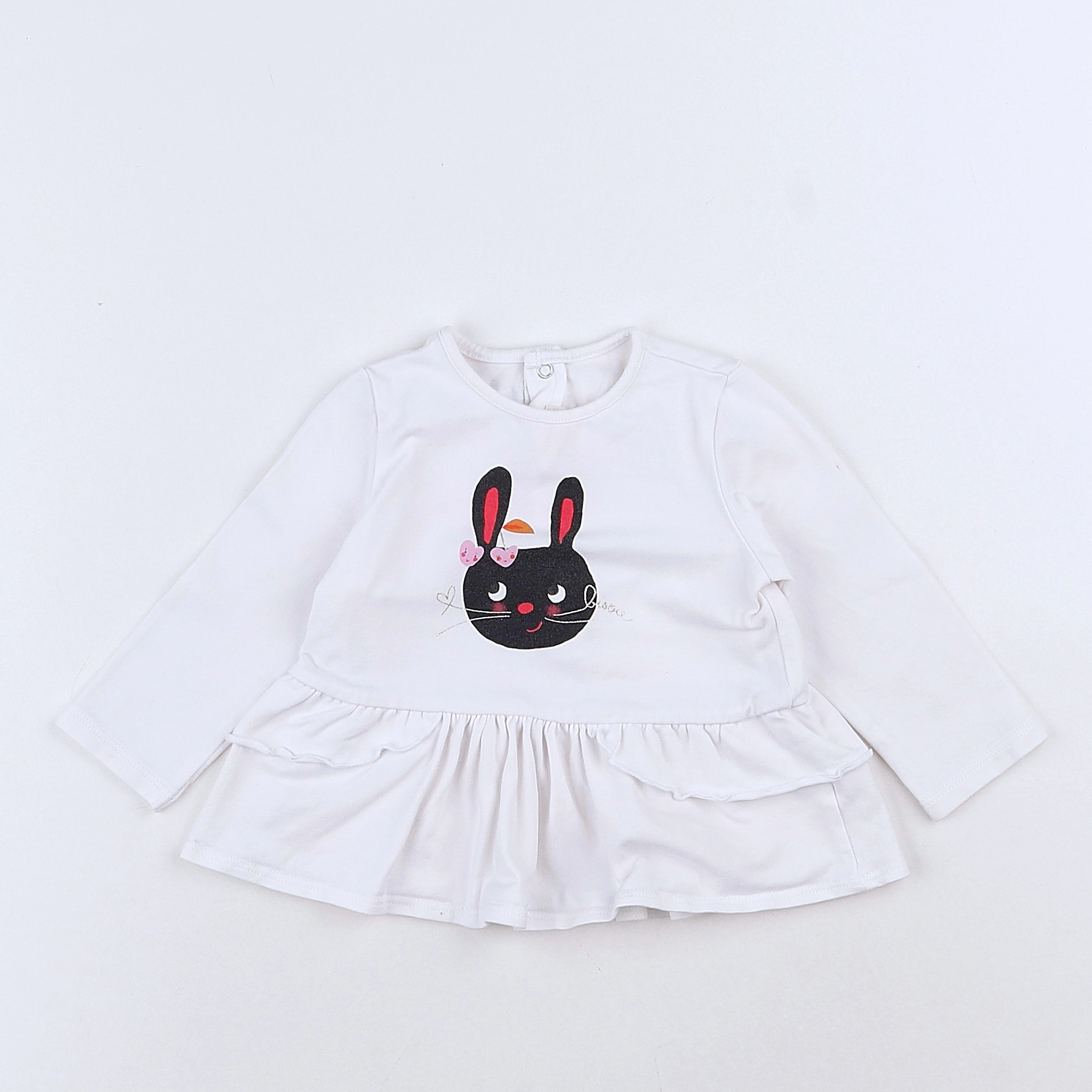 Catimini - tee-shirt blanc - 12 mois