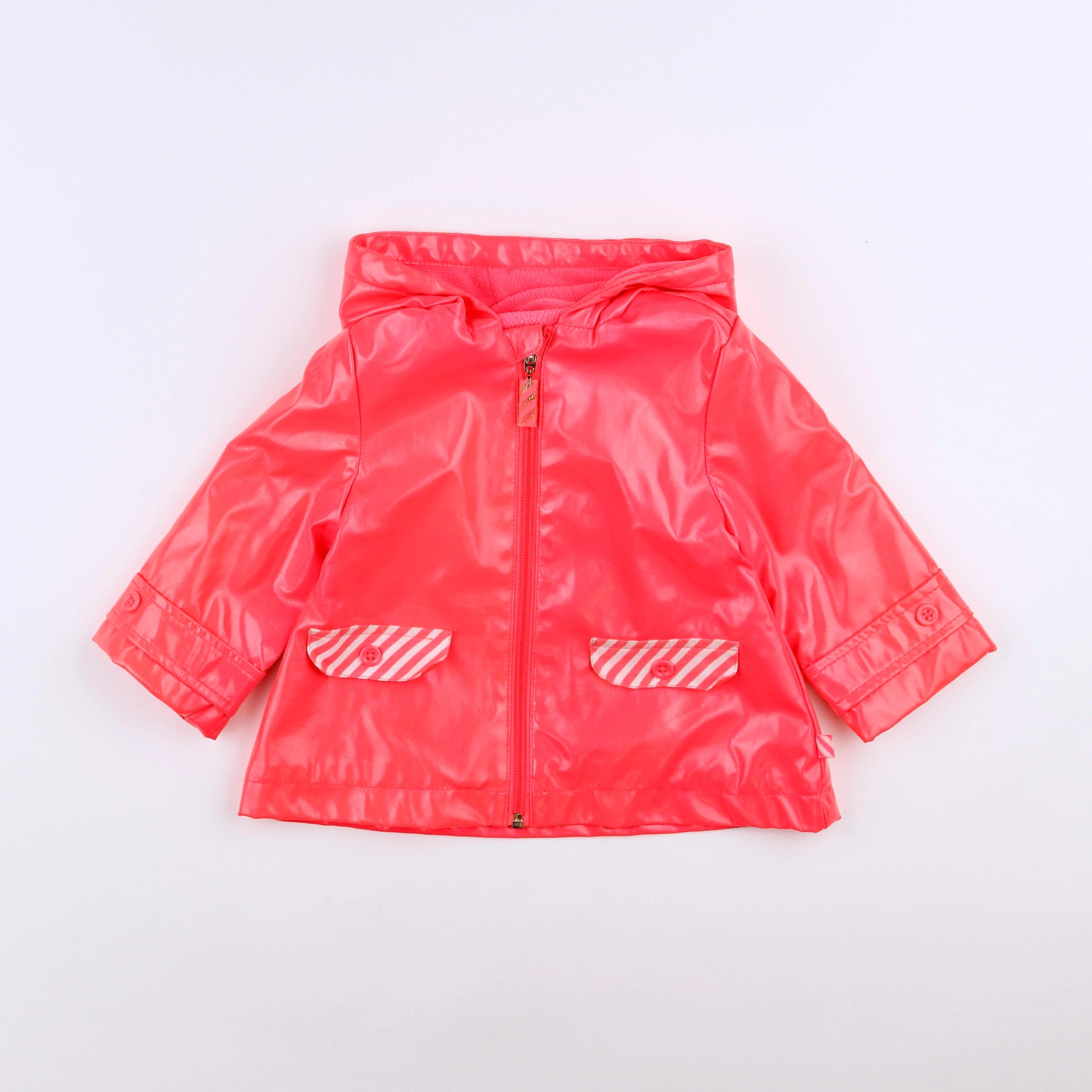 Billie Blush - imperméable rose fluo - 12 mois