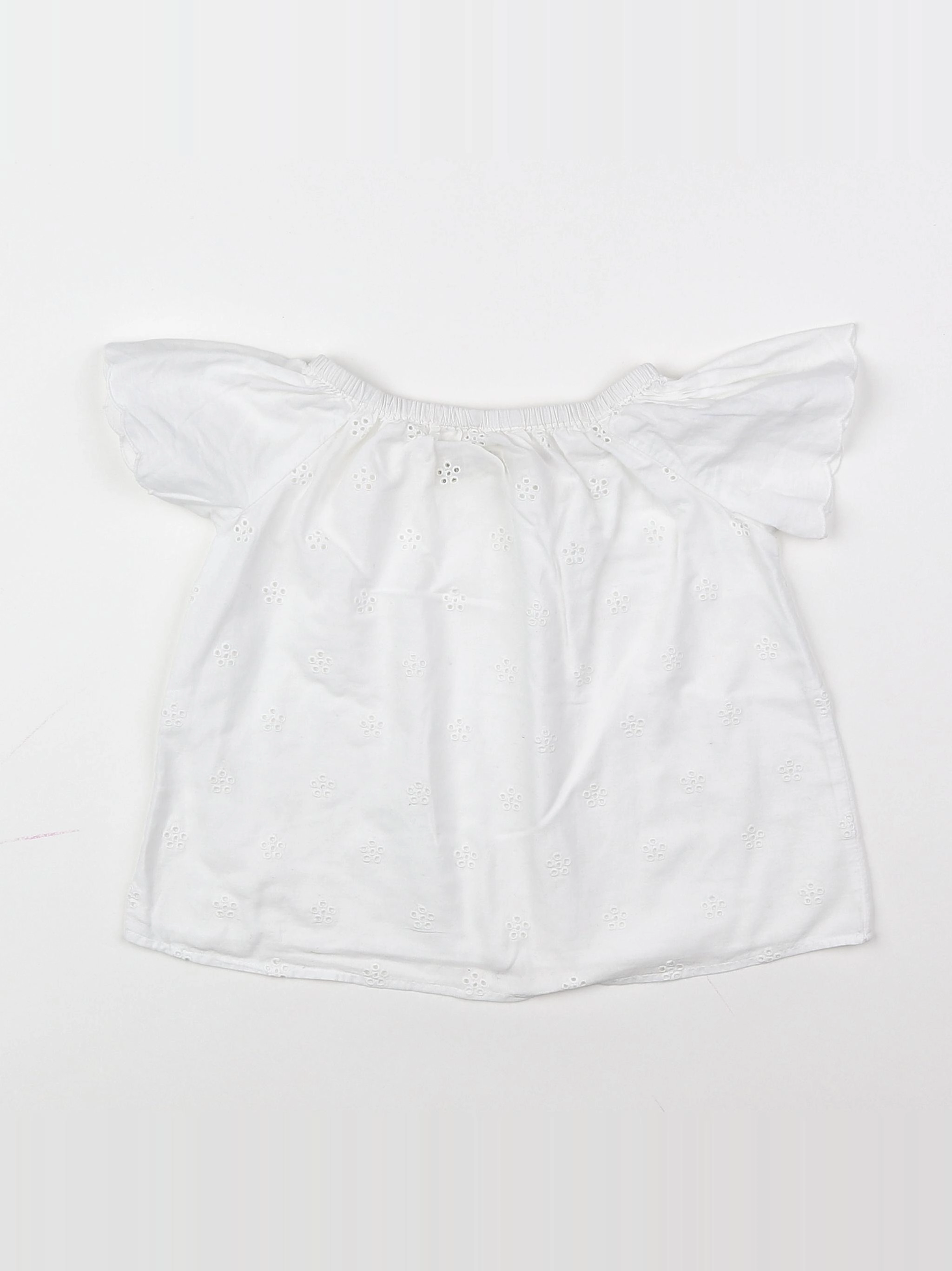 Zara - blouse blanc - 9/12 mois