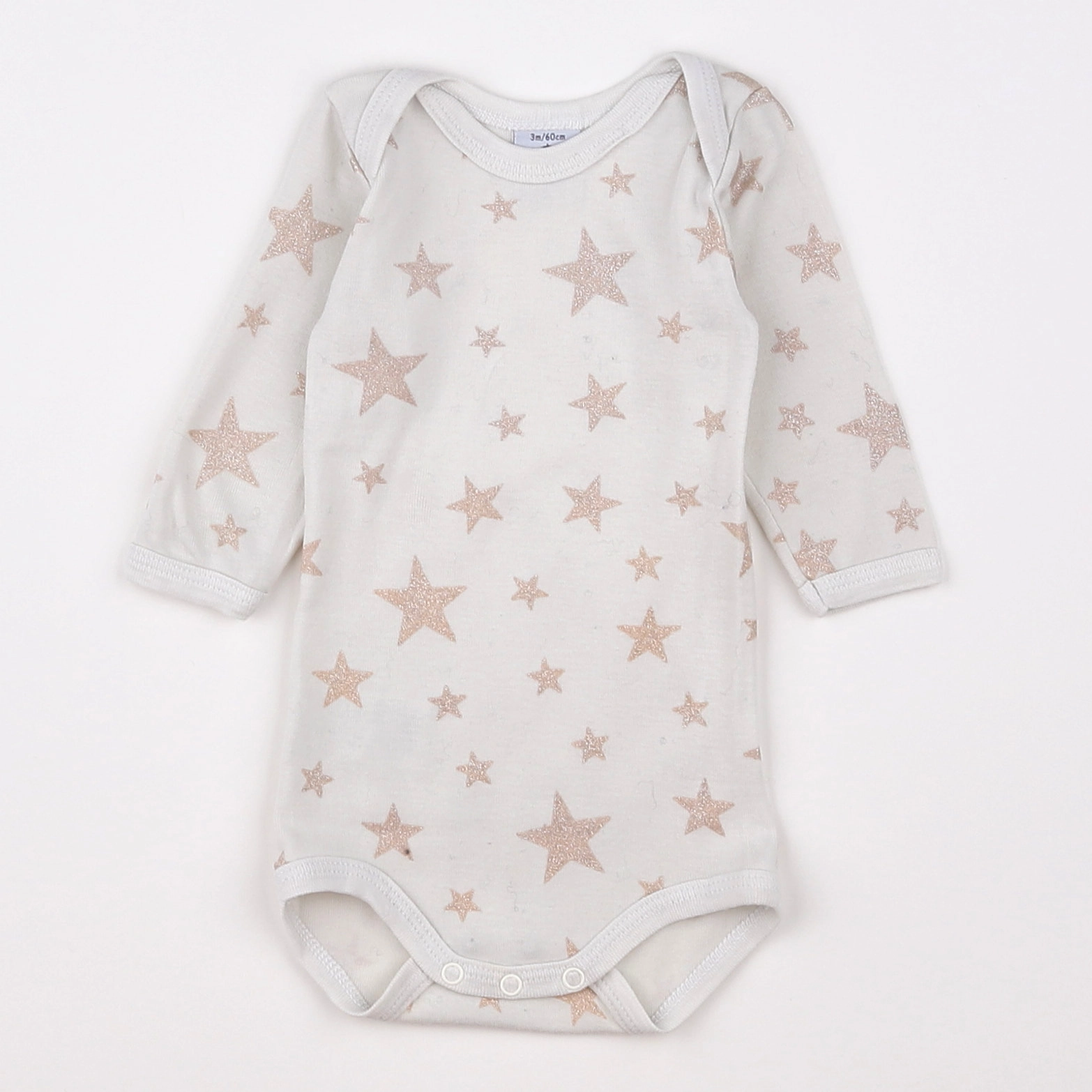 Petit Bateau - body beige - 3 mois