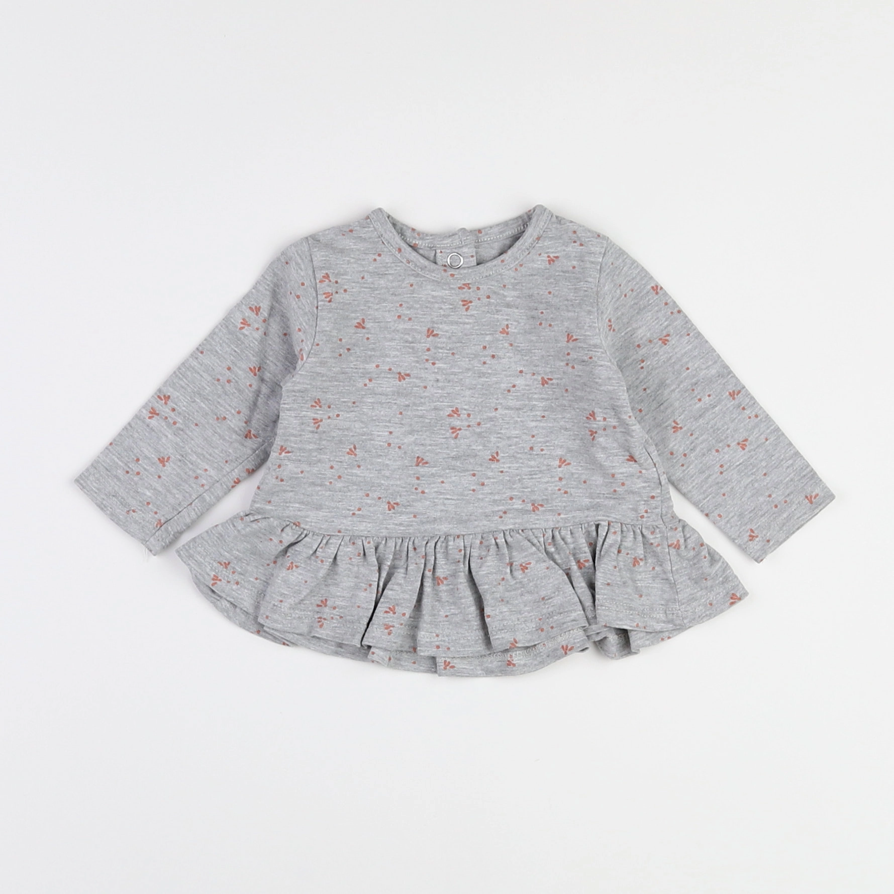 Vertbaudet - tee-shirt gris - 3 mois