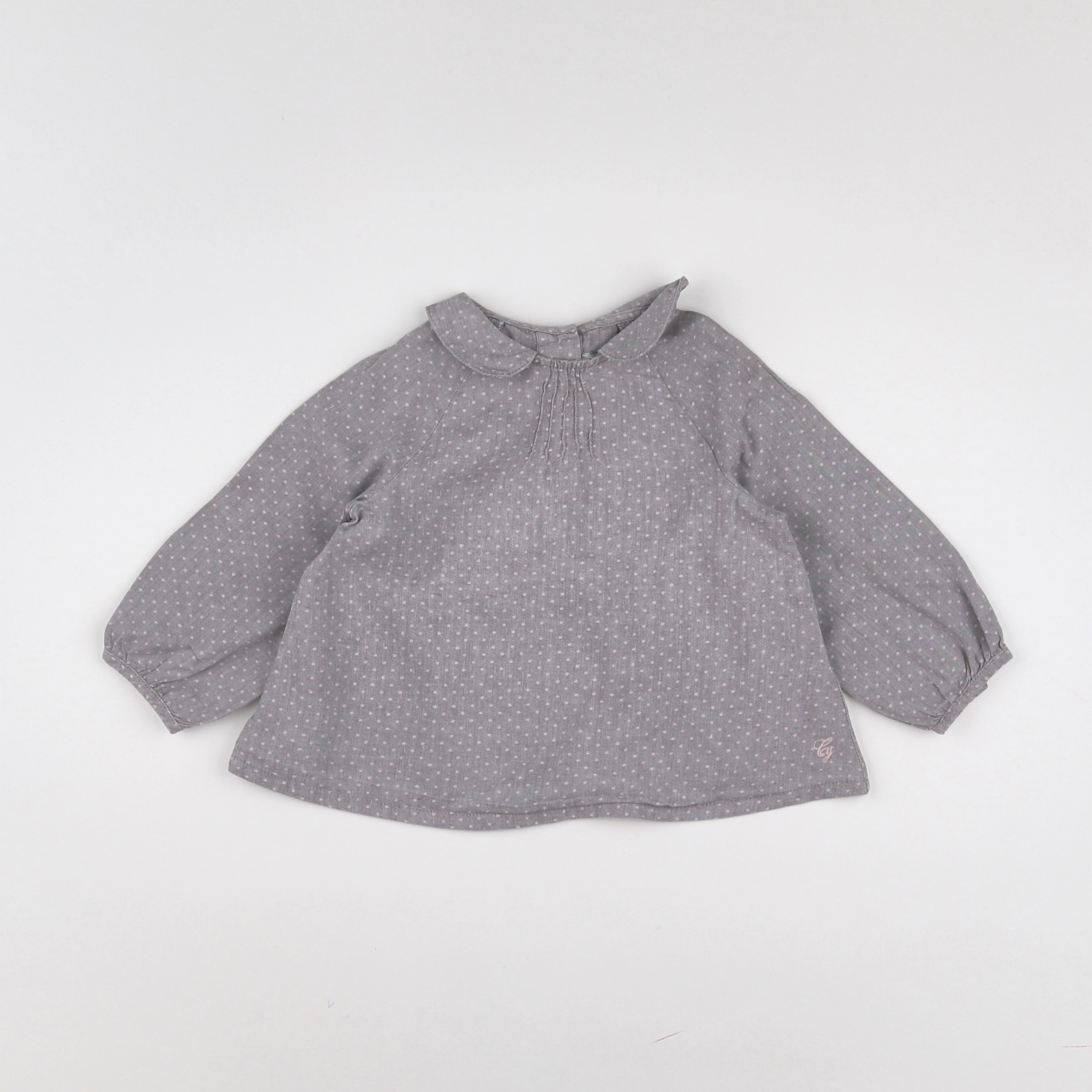 Cyrillus - blouse gris - 12 mois