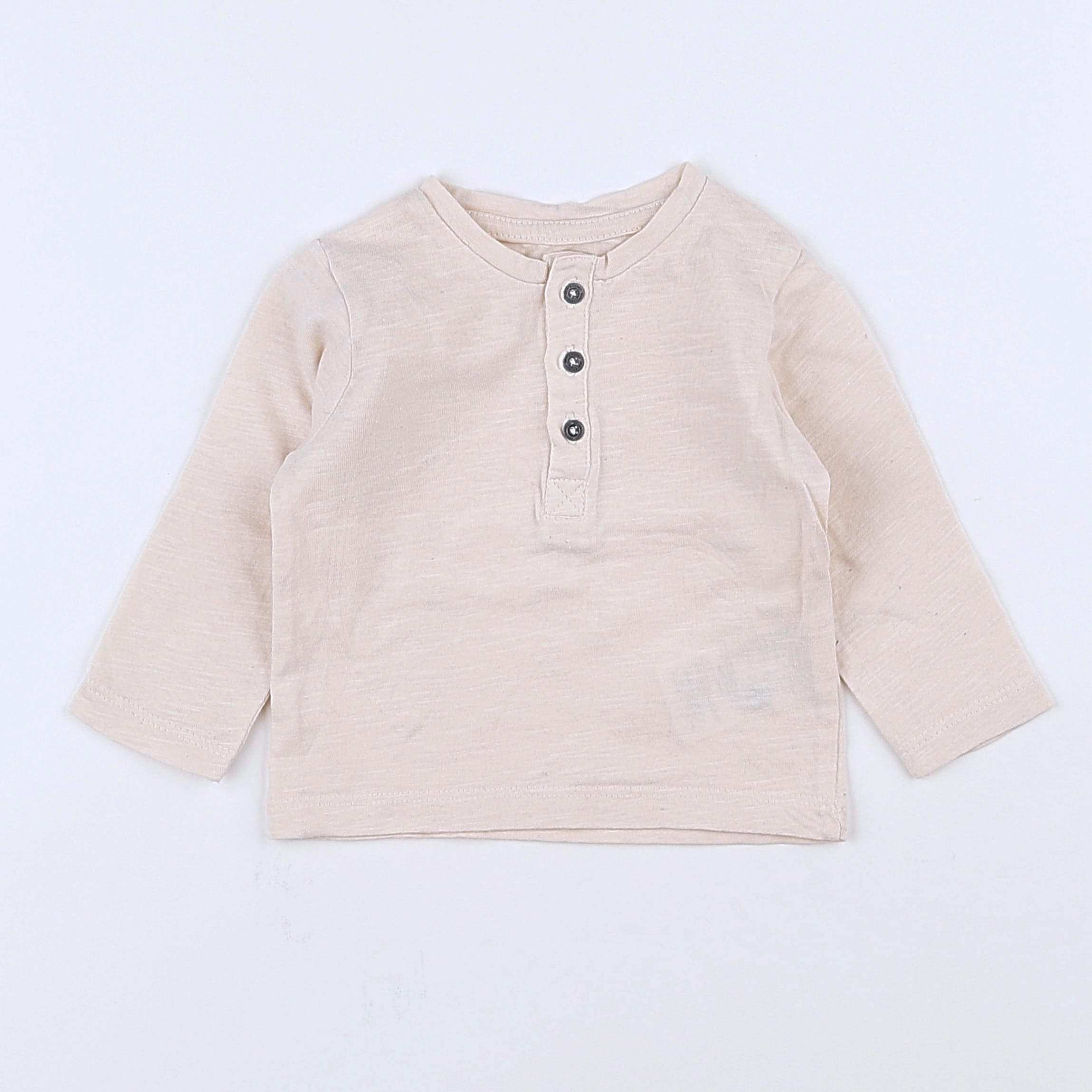 Vertbaudet - tee-shirt beige - 3 mois