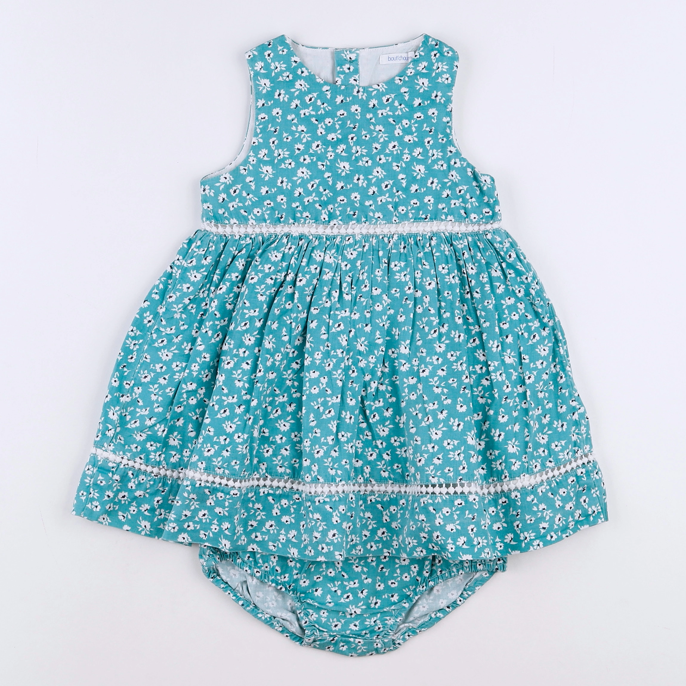 Boutchou - robe vert - 12 mois