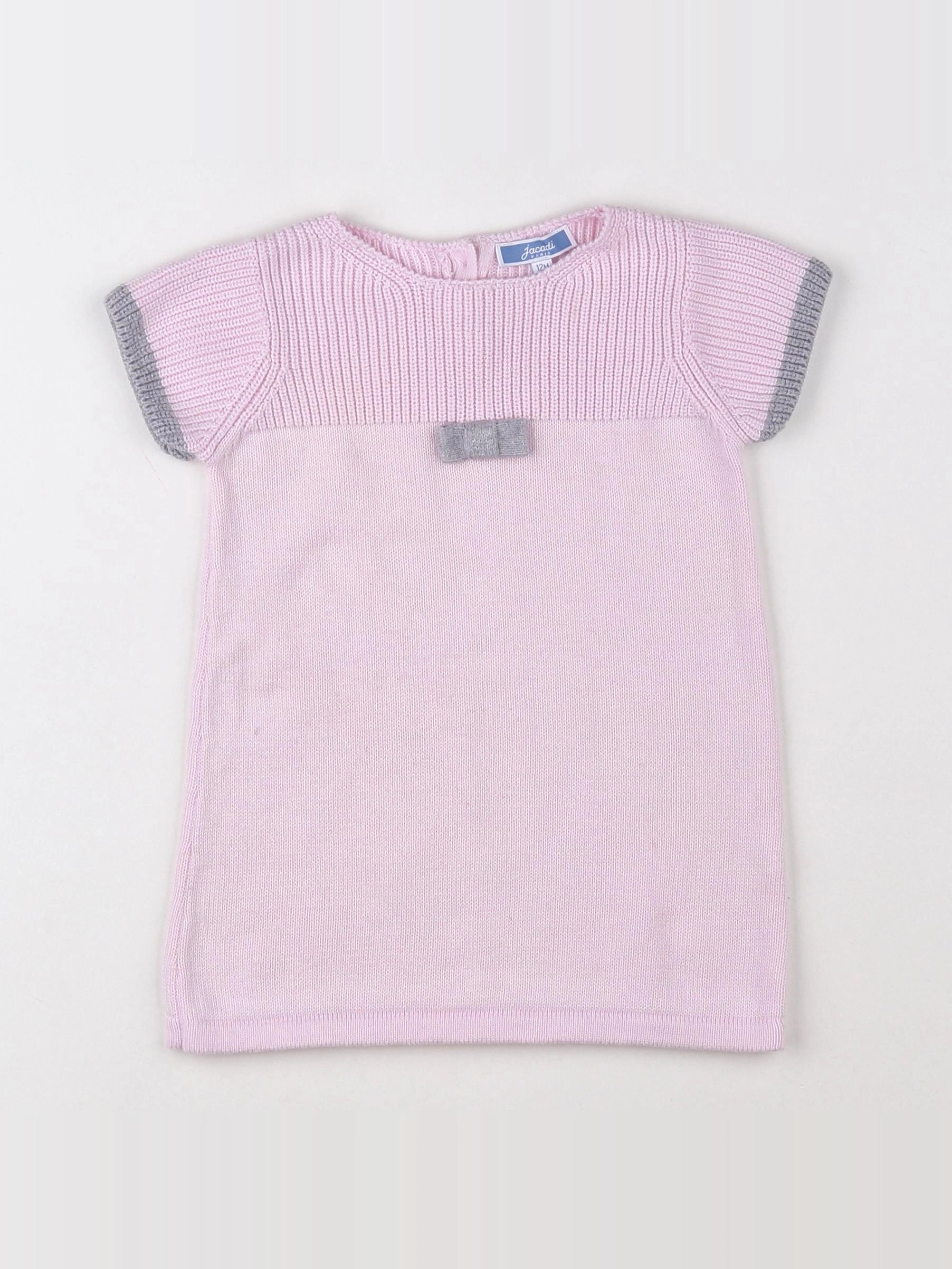 Jacadi - robe rose - 12 mois