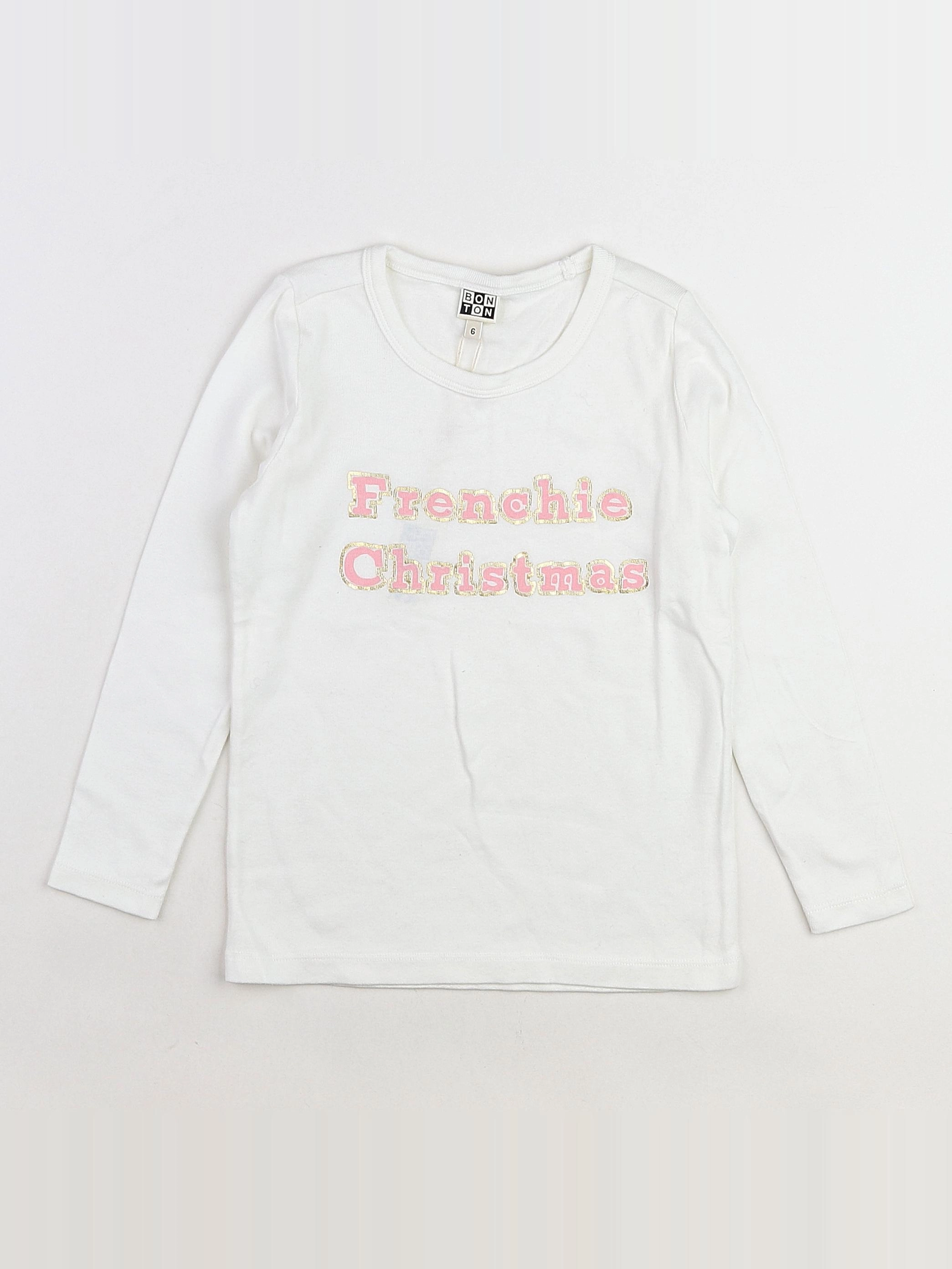Bonton - tee-shirt blanc (neuf) - 6 ans