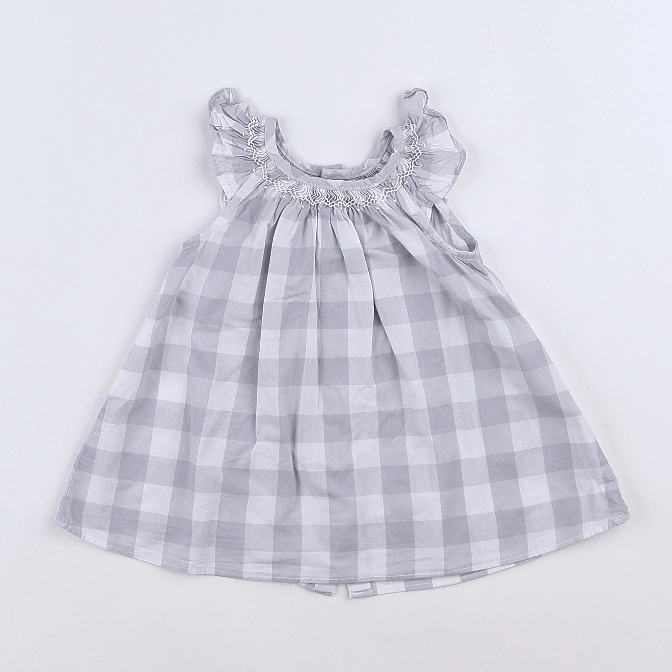 Jacadi - robe blanc, gris - 3 mois