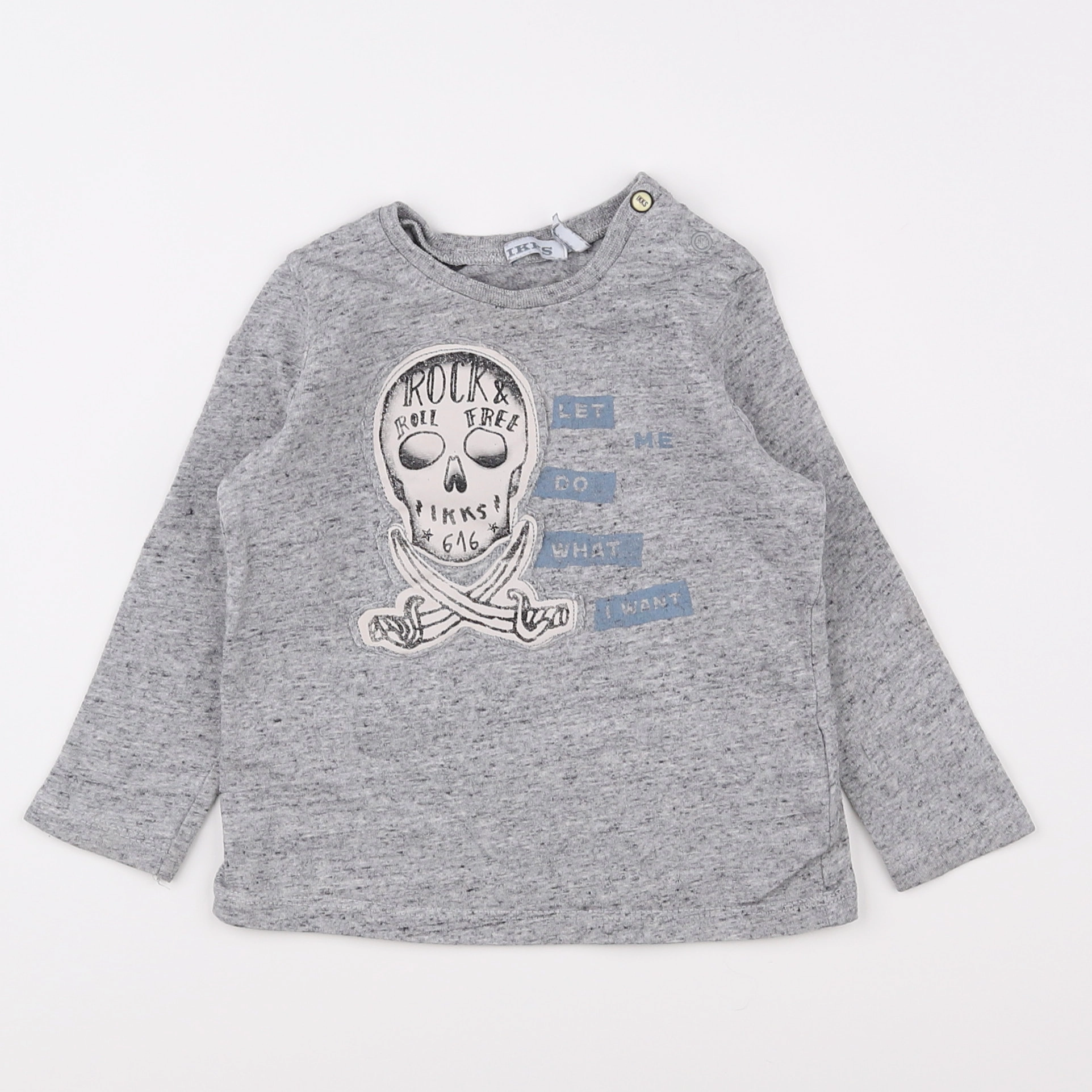 IKKS - tee-shirt gris - 18 mois