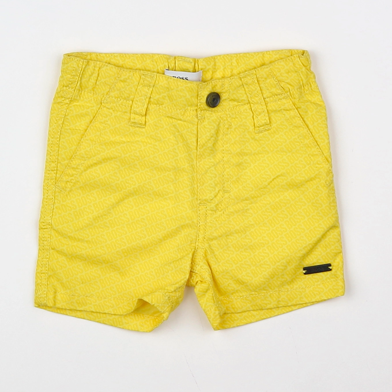 Hugo Boss - short jaune - 6 mois