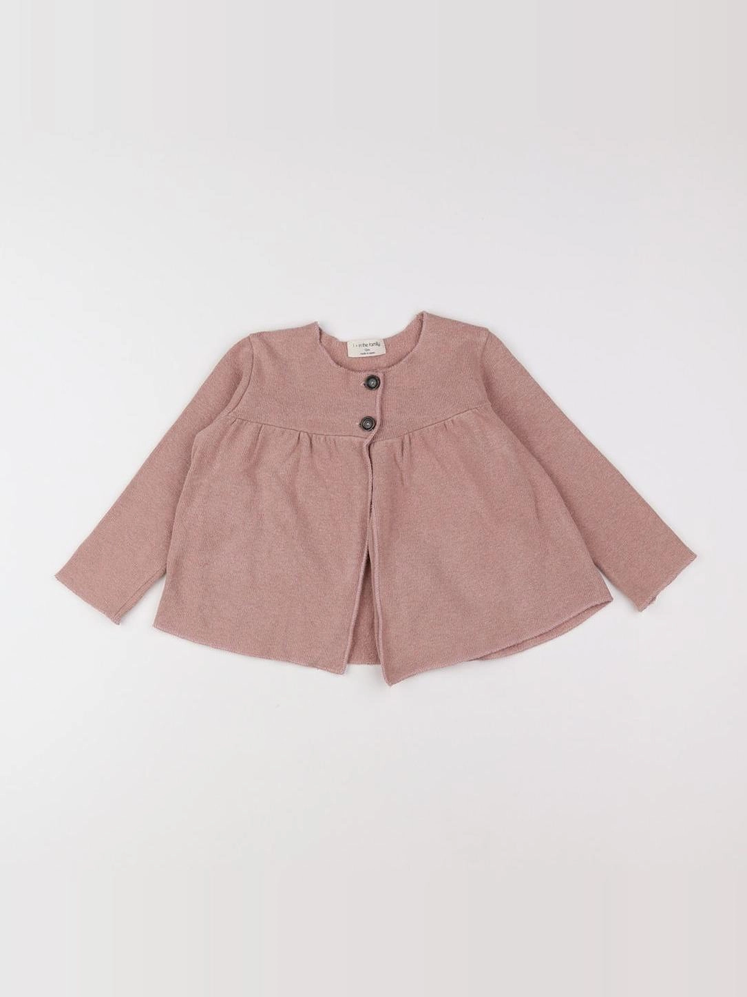 1+ In the family - gilet rose - 12 mois