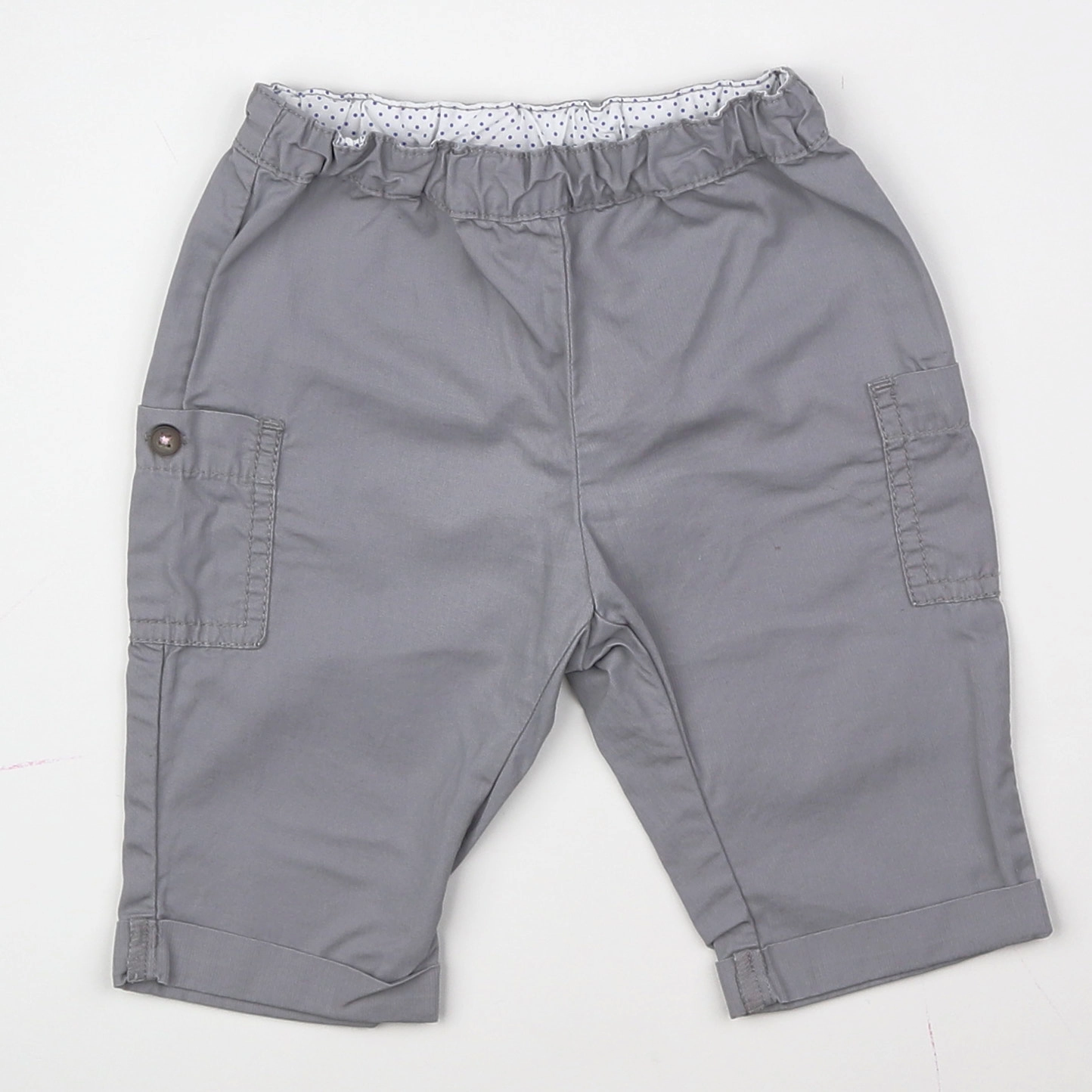 Petit Bateau - pantalon gris - 3 mois