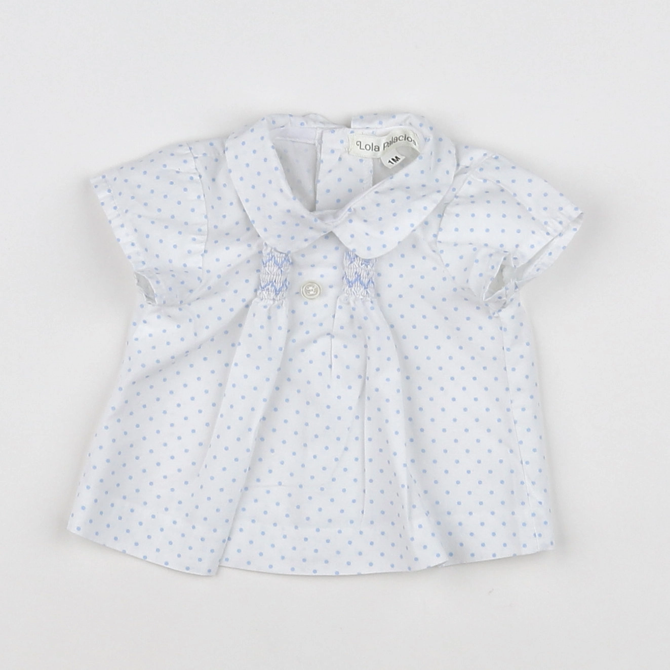 Lola Palacios - blouse blanc, bleu - 1 mois