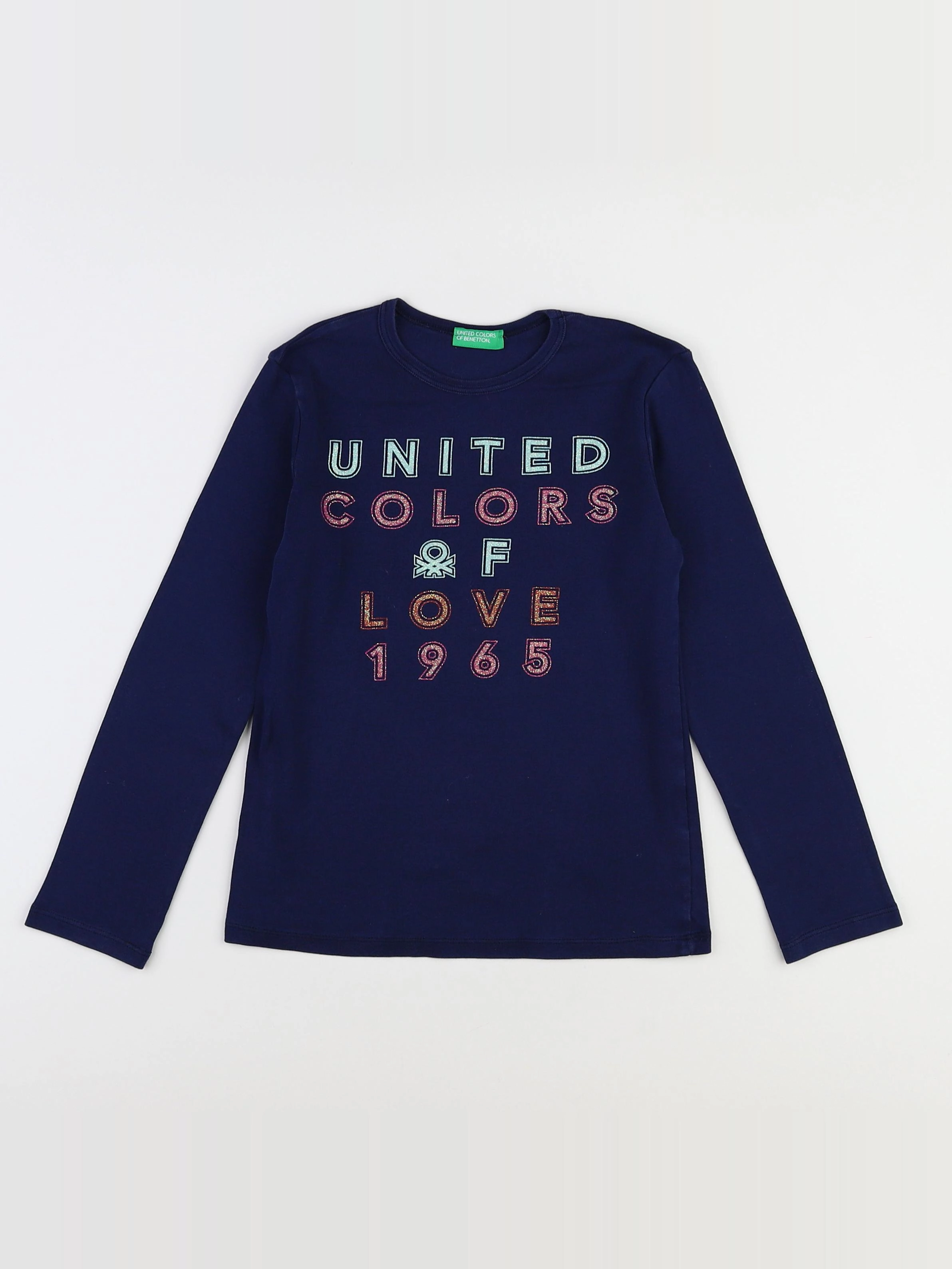 Benetton - tee-shirt bleu - 9 ans