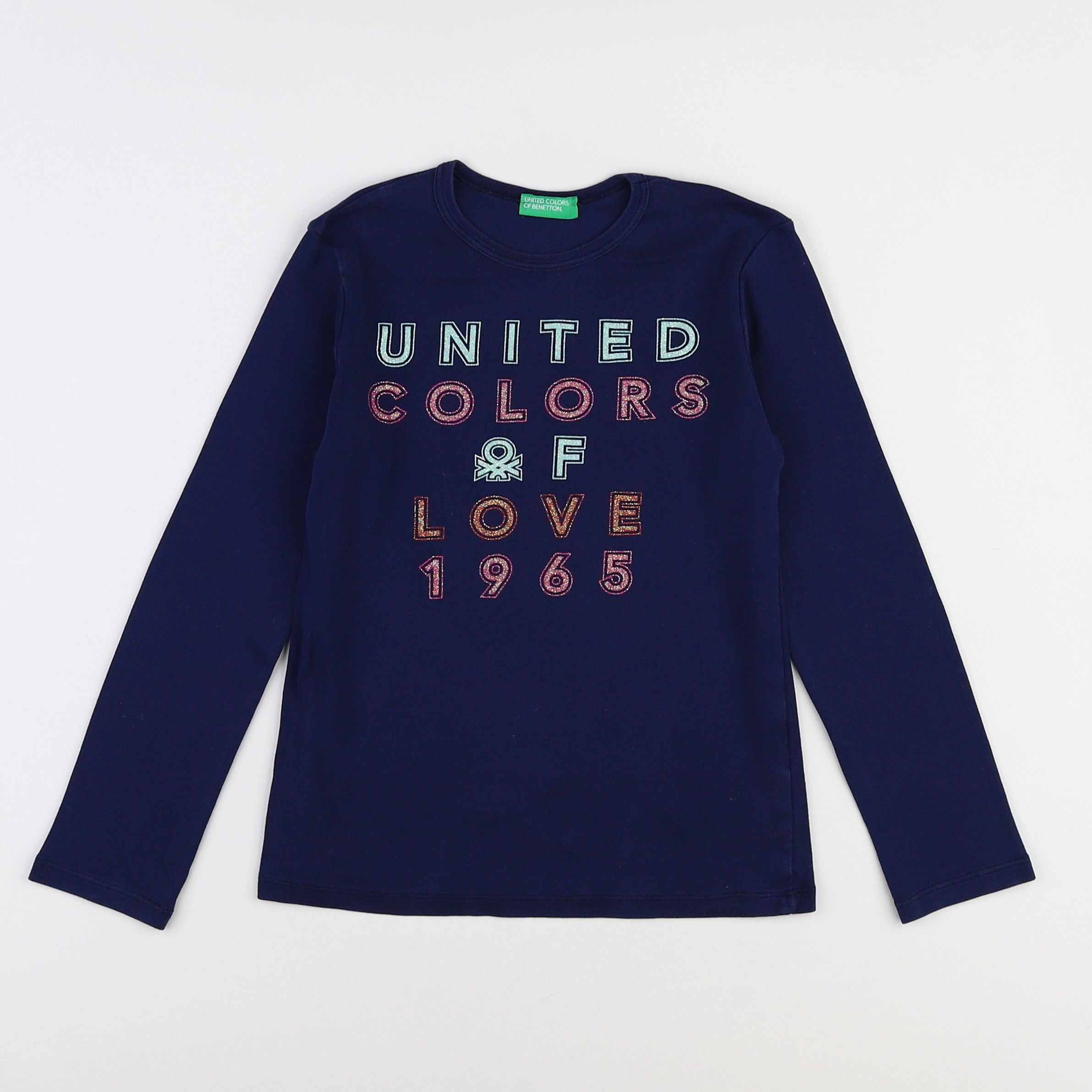 Benetton - tee-shirt bleu - 9 ans