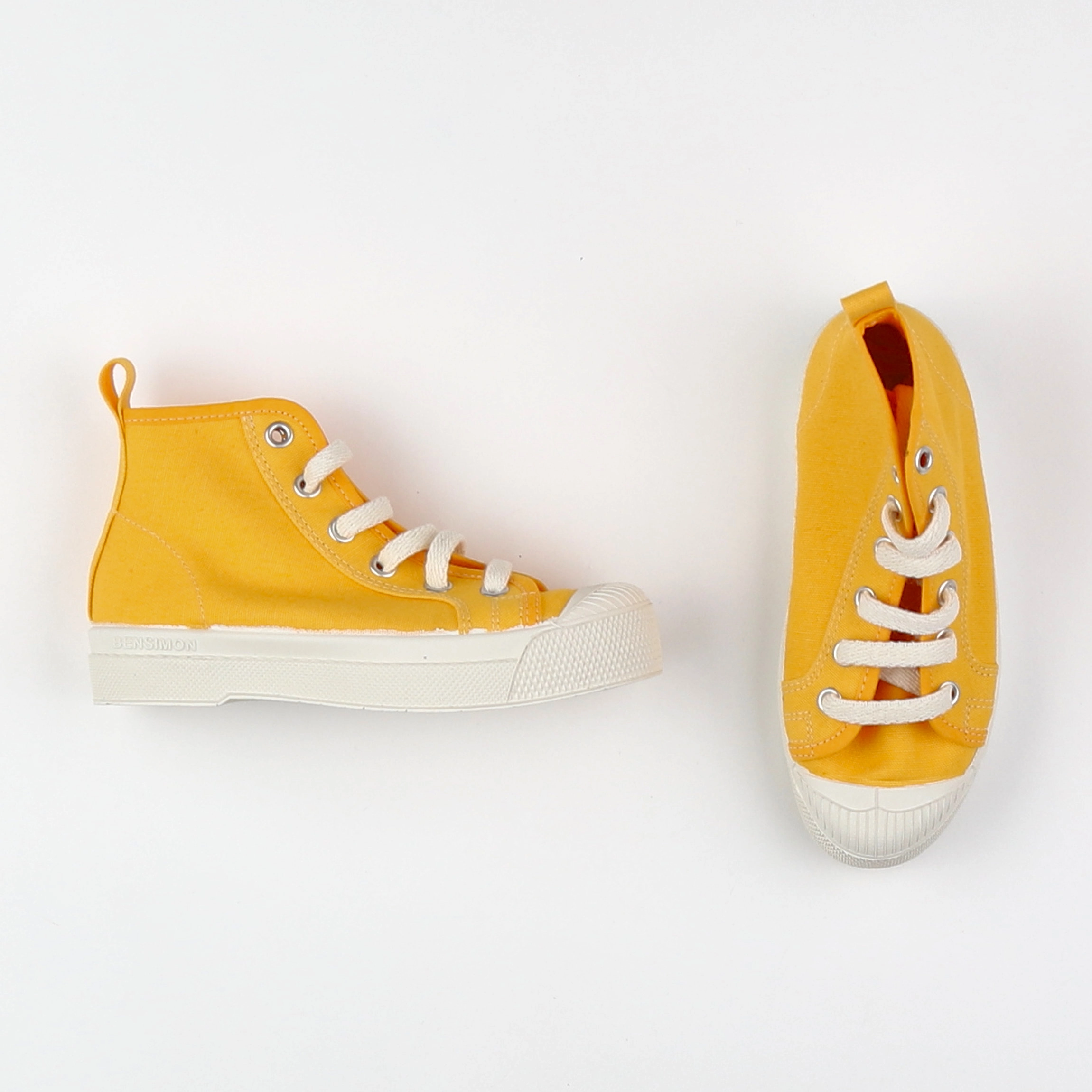 Bensimon - tennis à lacets jaune (neuf) - pointure 34