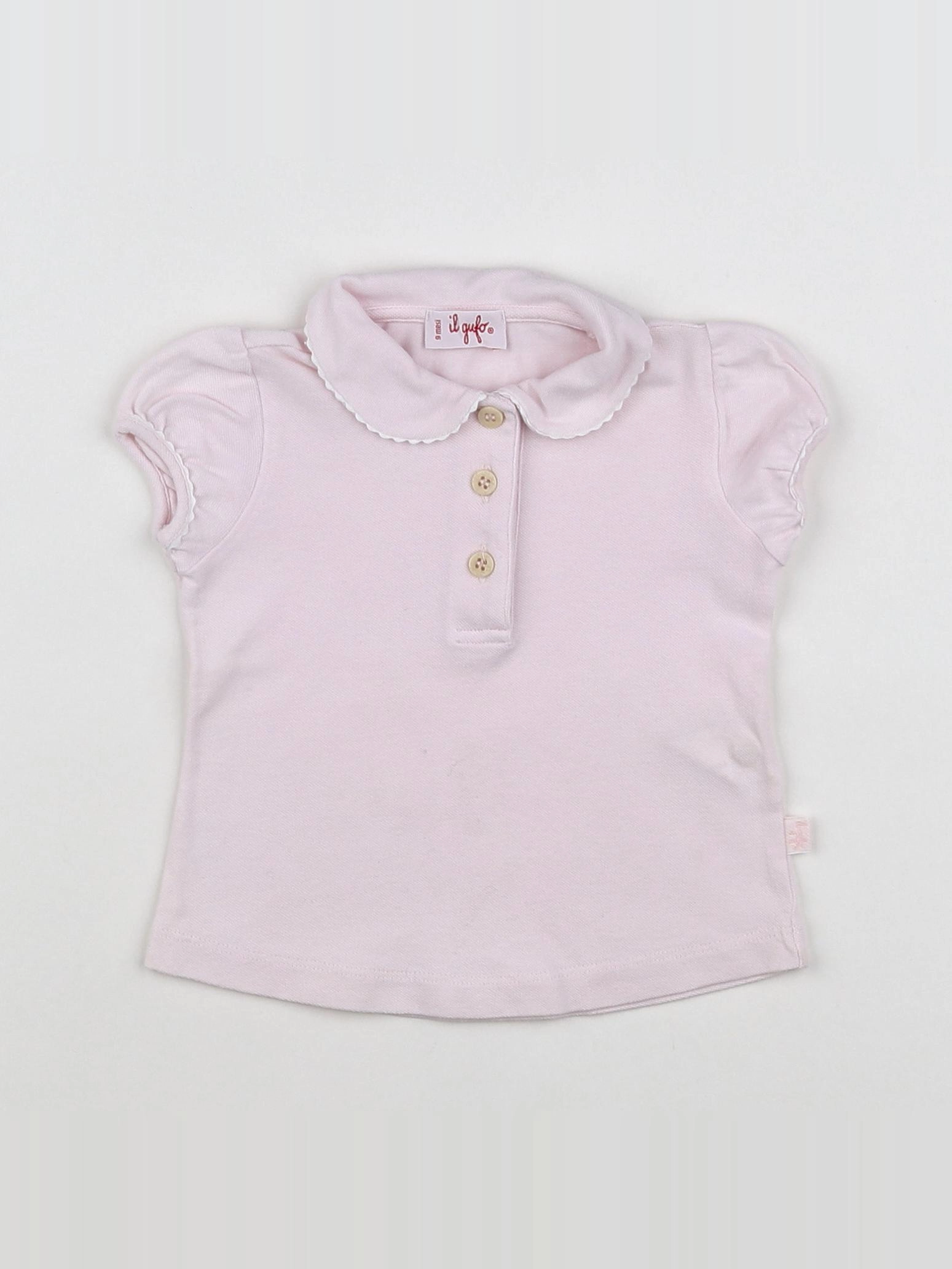 Il Gufo - polo rose - 9 mois