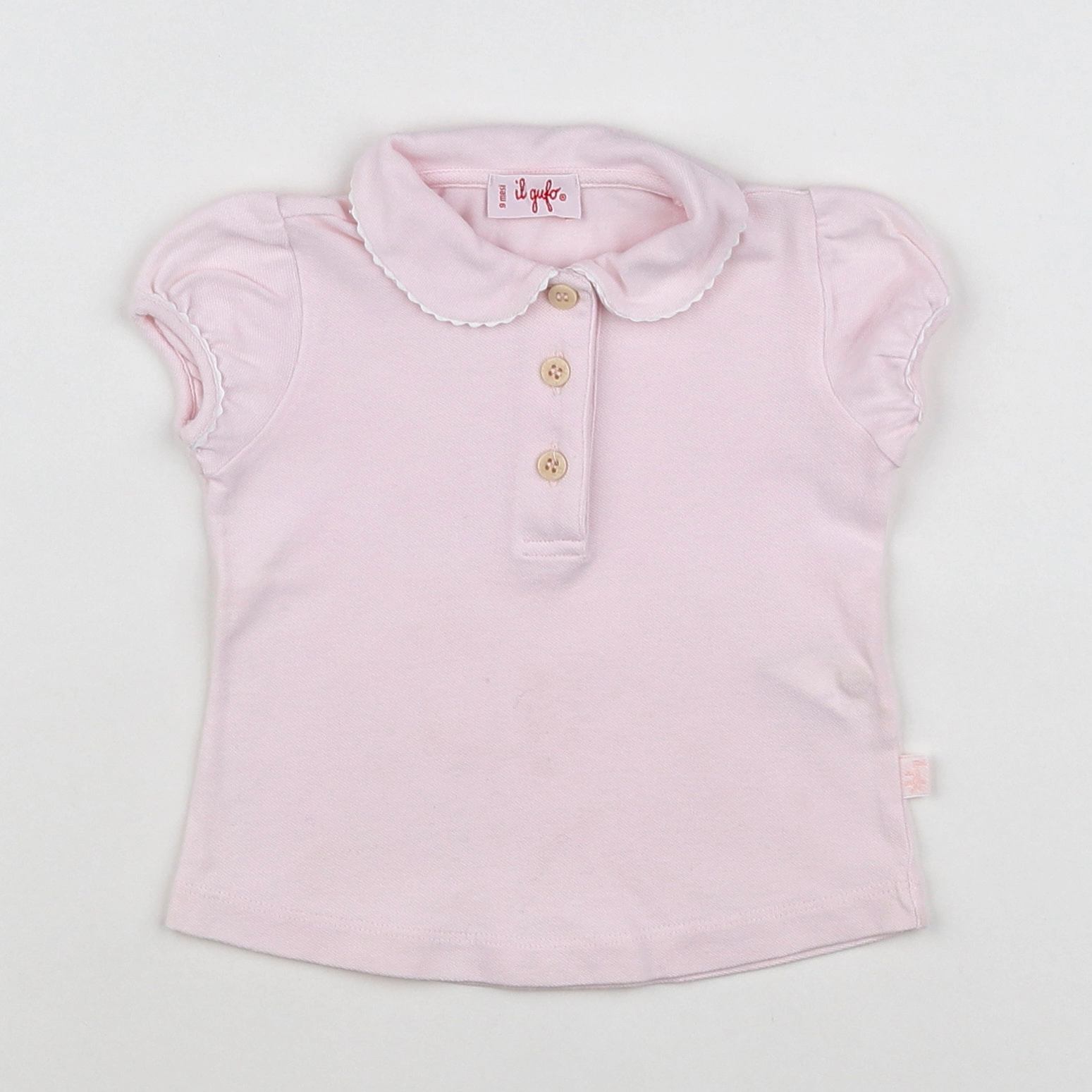 Il Gufo - polo rose - 9 mois