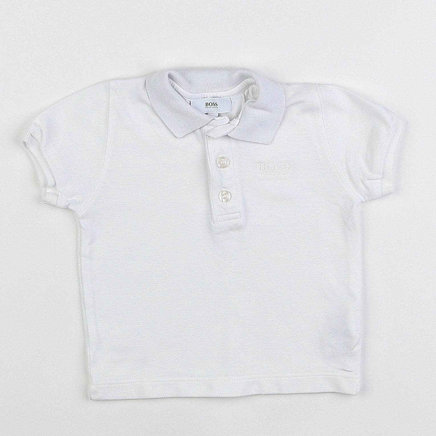 Hugo Boss - polo blanc - 9 mois