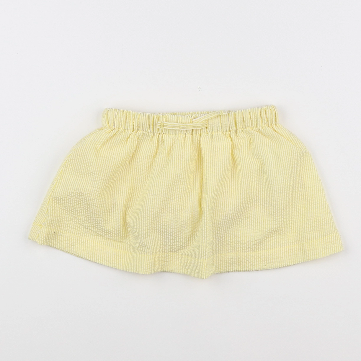 Boutchou - jupe short blanc, jaune - 18 mois