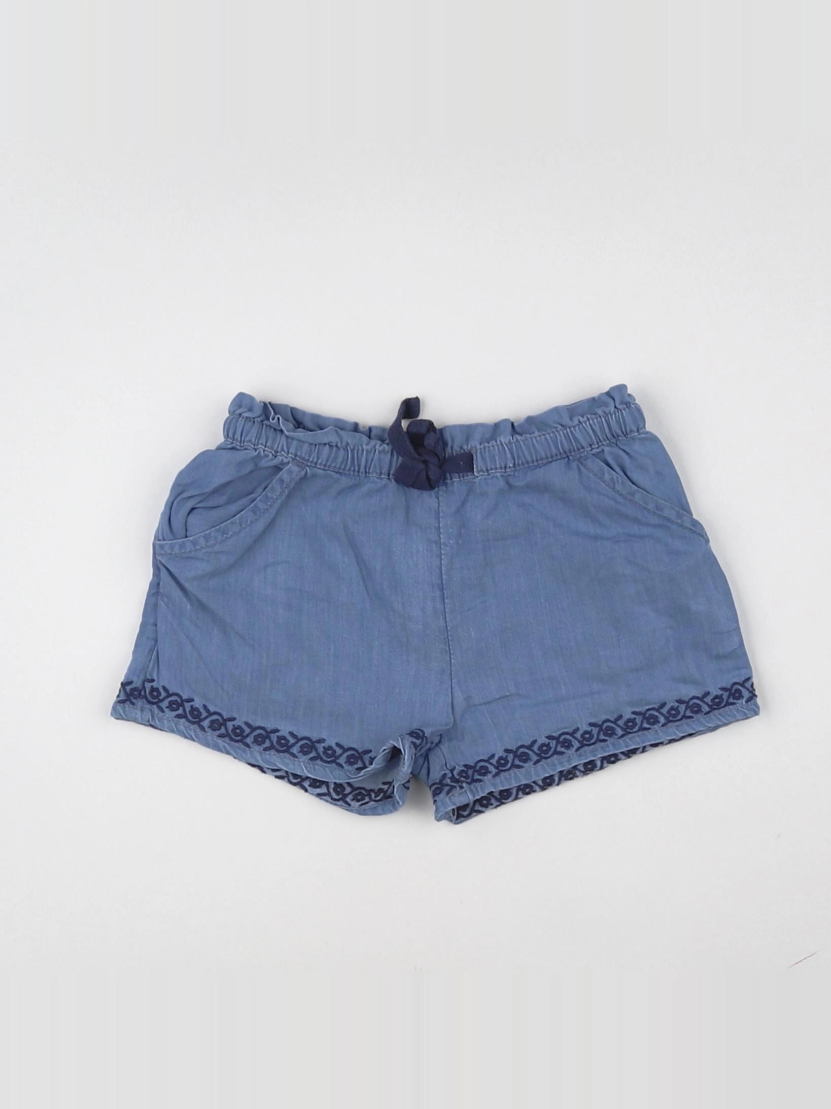 Boutchou - short bleu - 9 mois