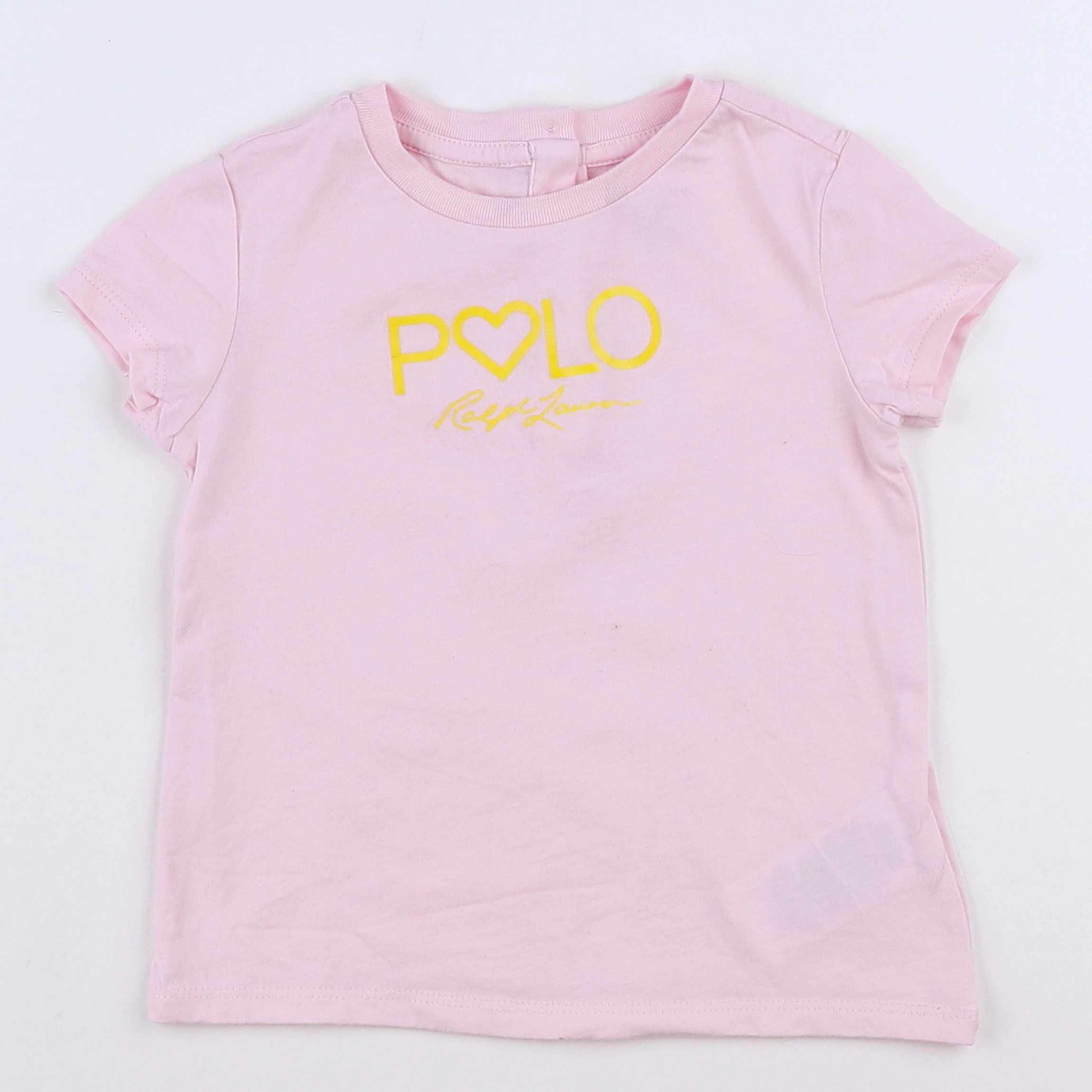 Ralph Lauren - tee-shirt rose - 12 mois