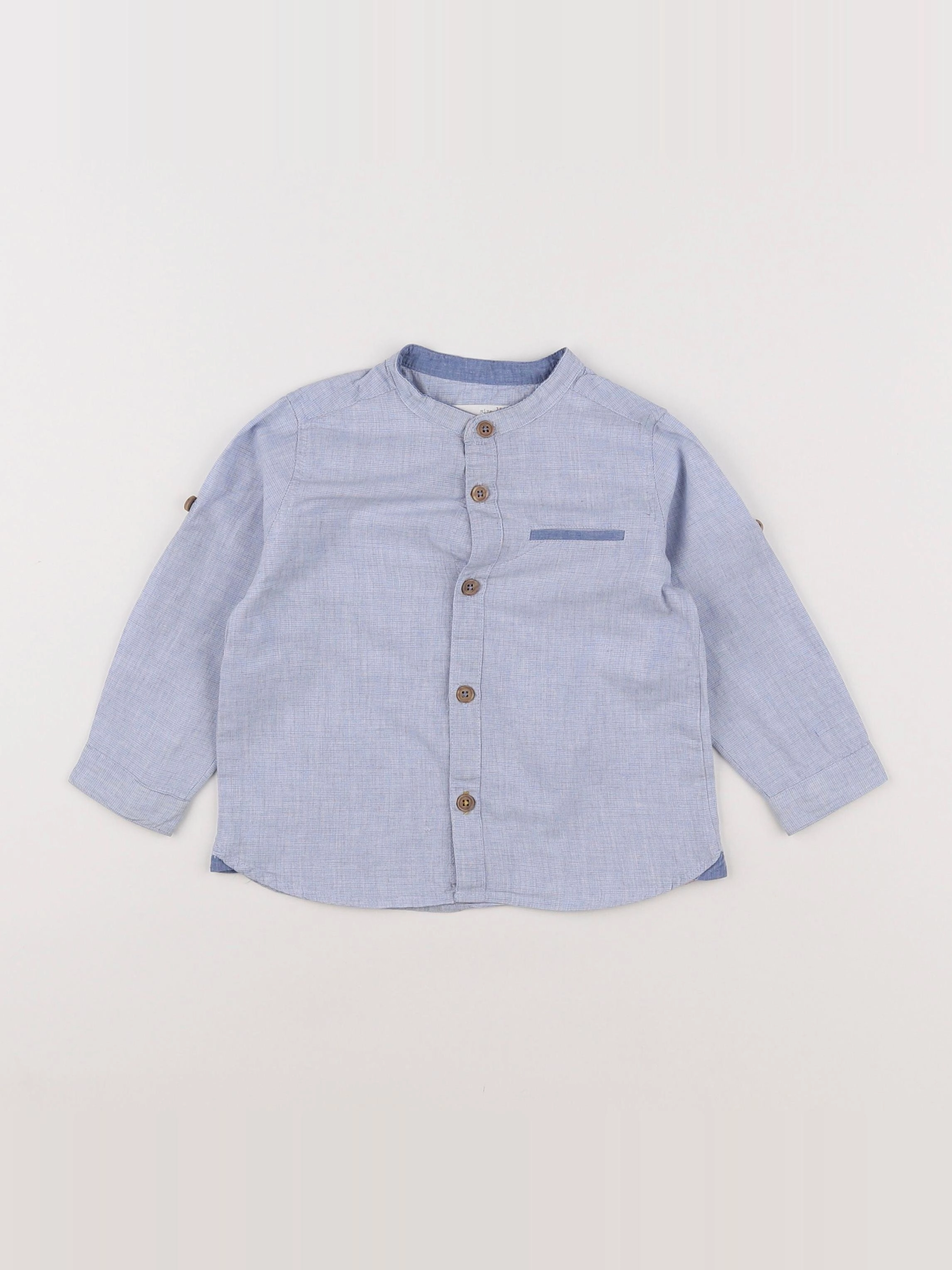 Zara - chemise bleu - 12/18 mois
