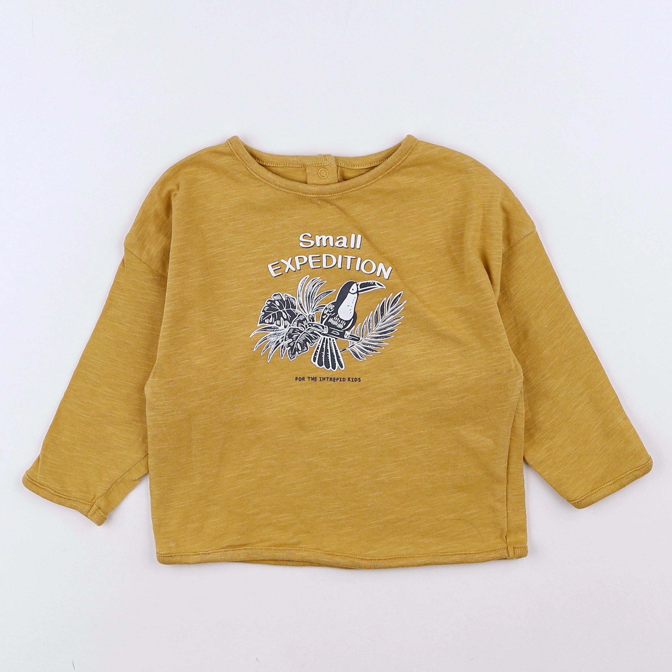 Vertbaudet - tee-shirt jaune - 12 mois
