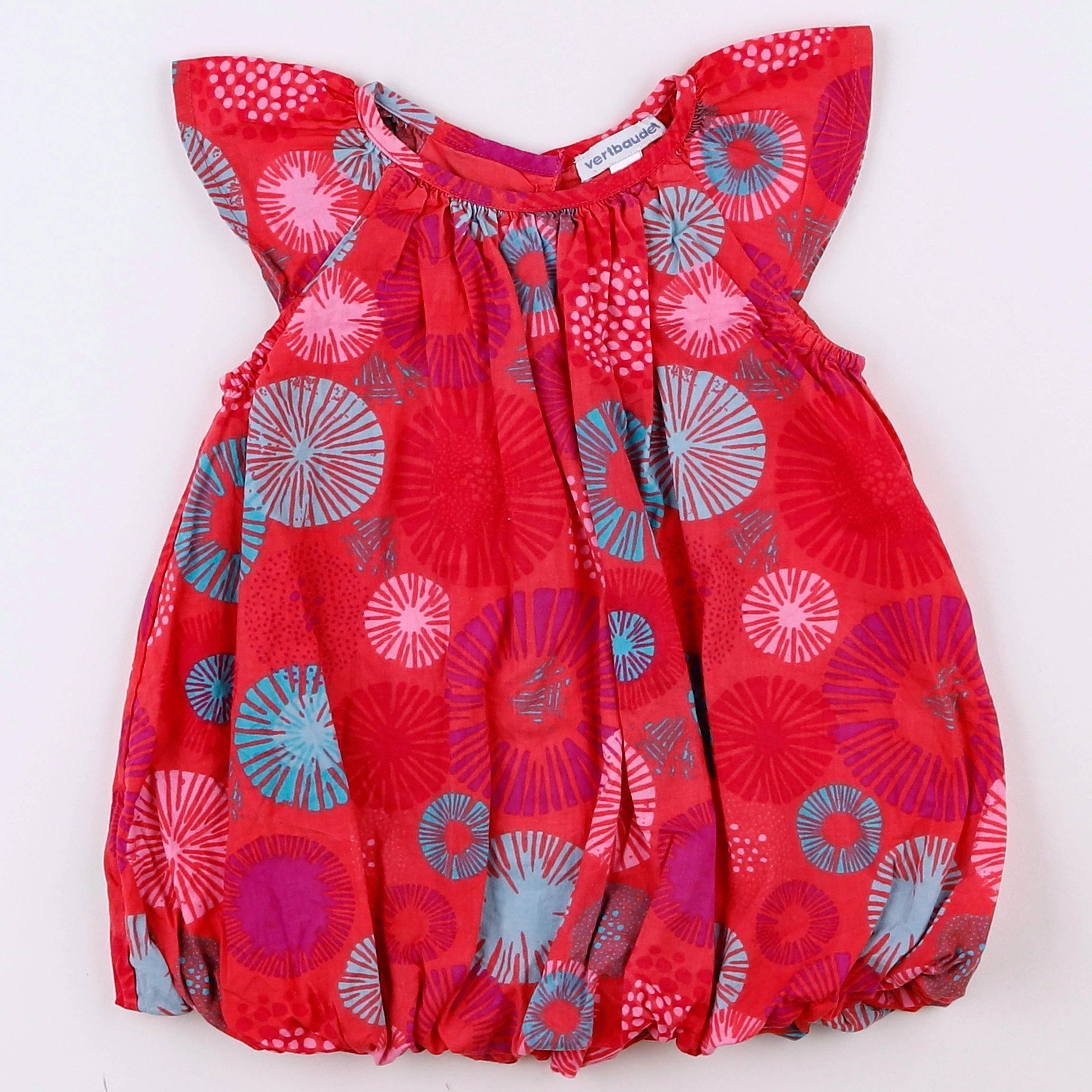 Vertbaudet - robe rouge - 9 mois