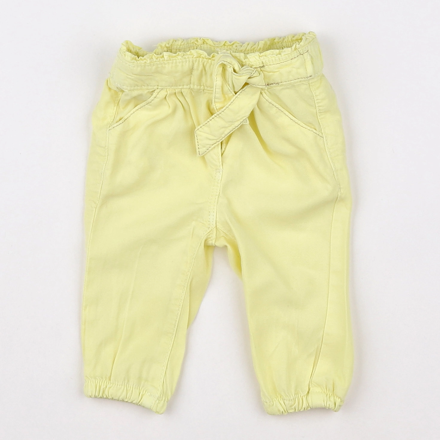 Tape à l'oeil - pantalon jaune fluo - 3 mois