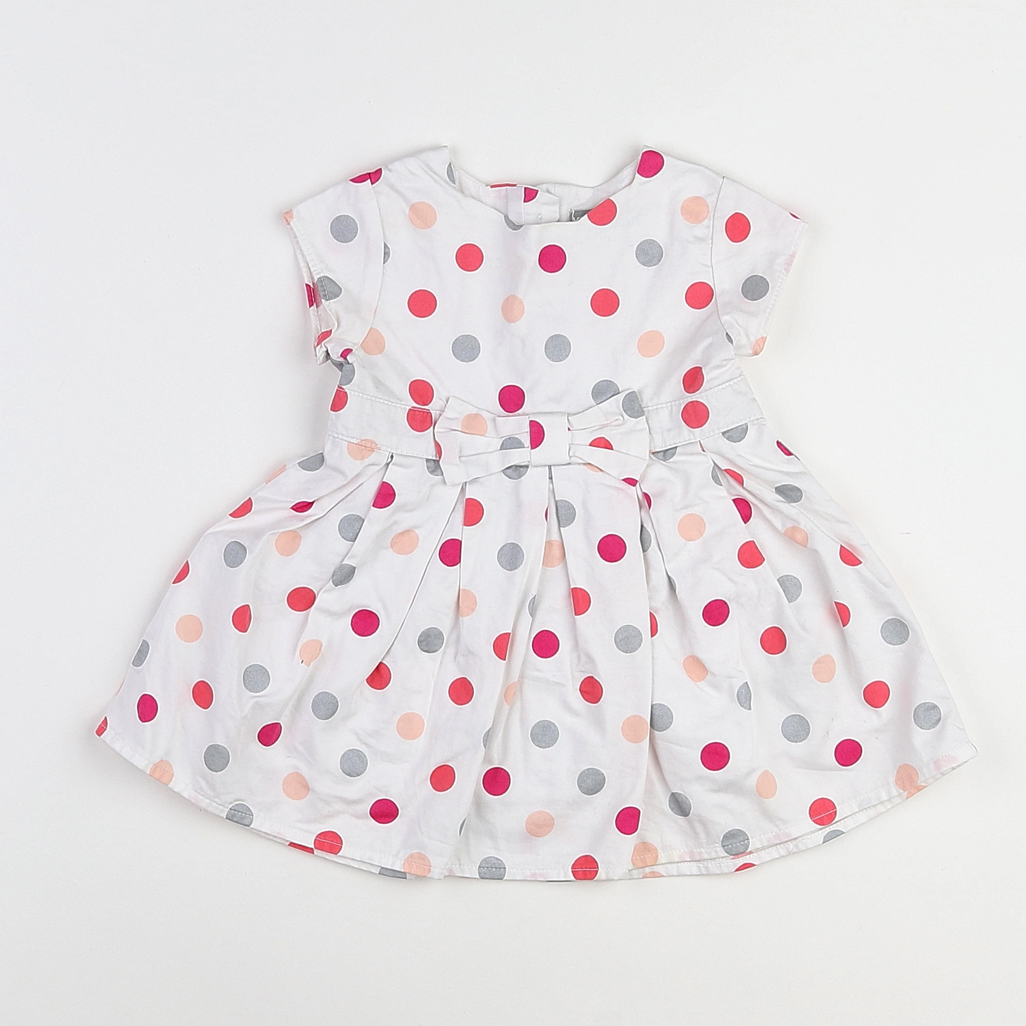 Vertbaudet - robe multicolore - 9 mois