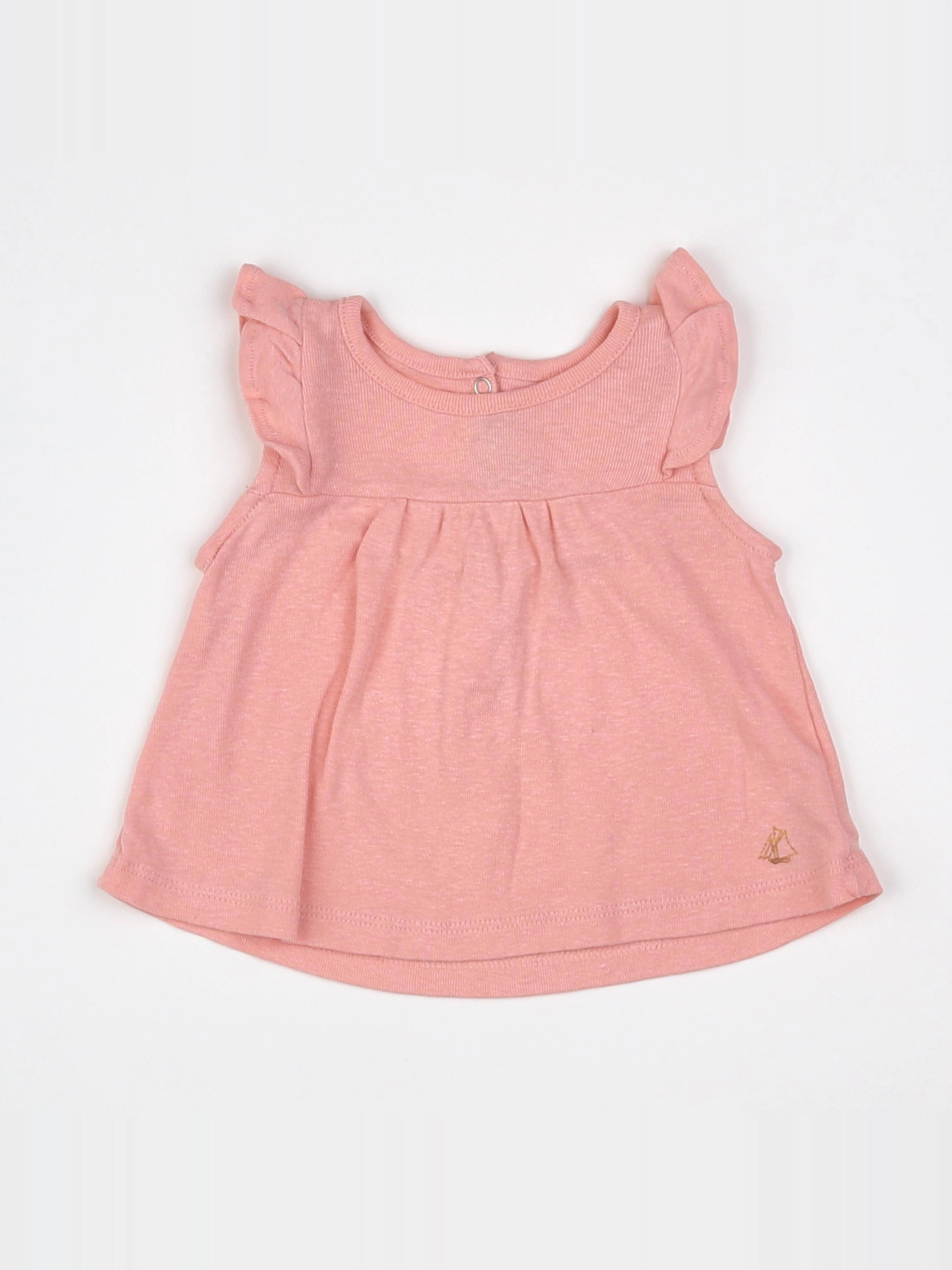 Petit Bateau - blouse rose - 3 mois