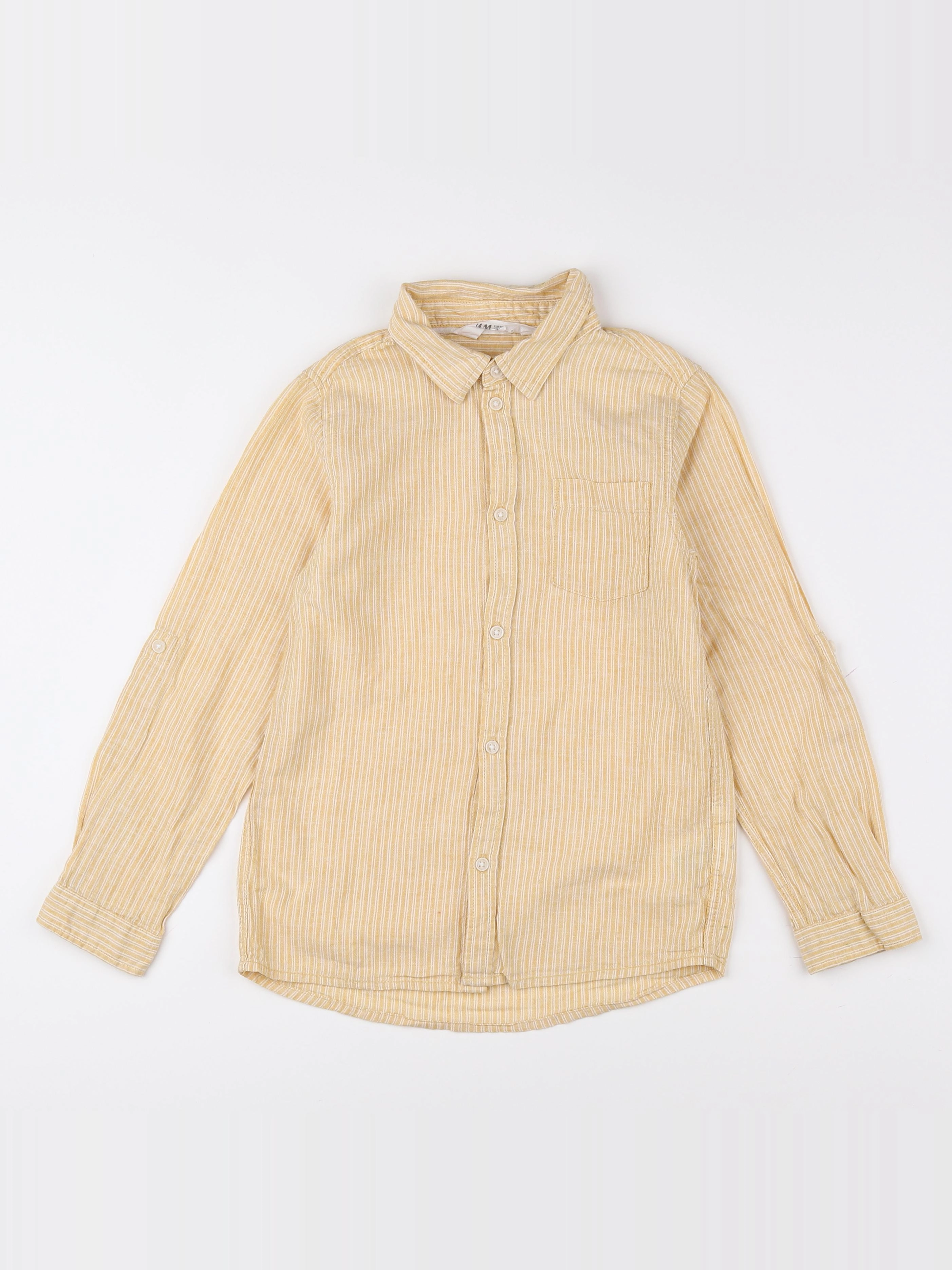 H&M - chemise jaune - 8 ans
