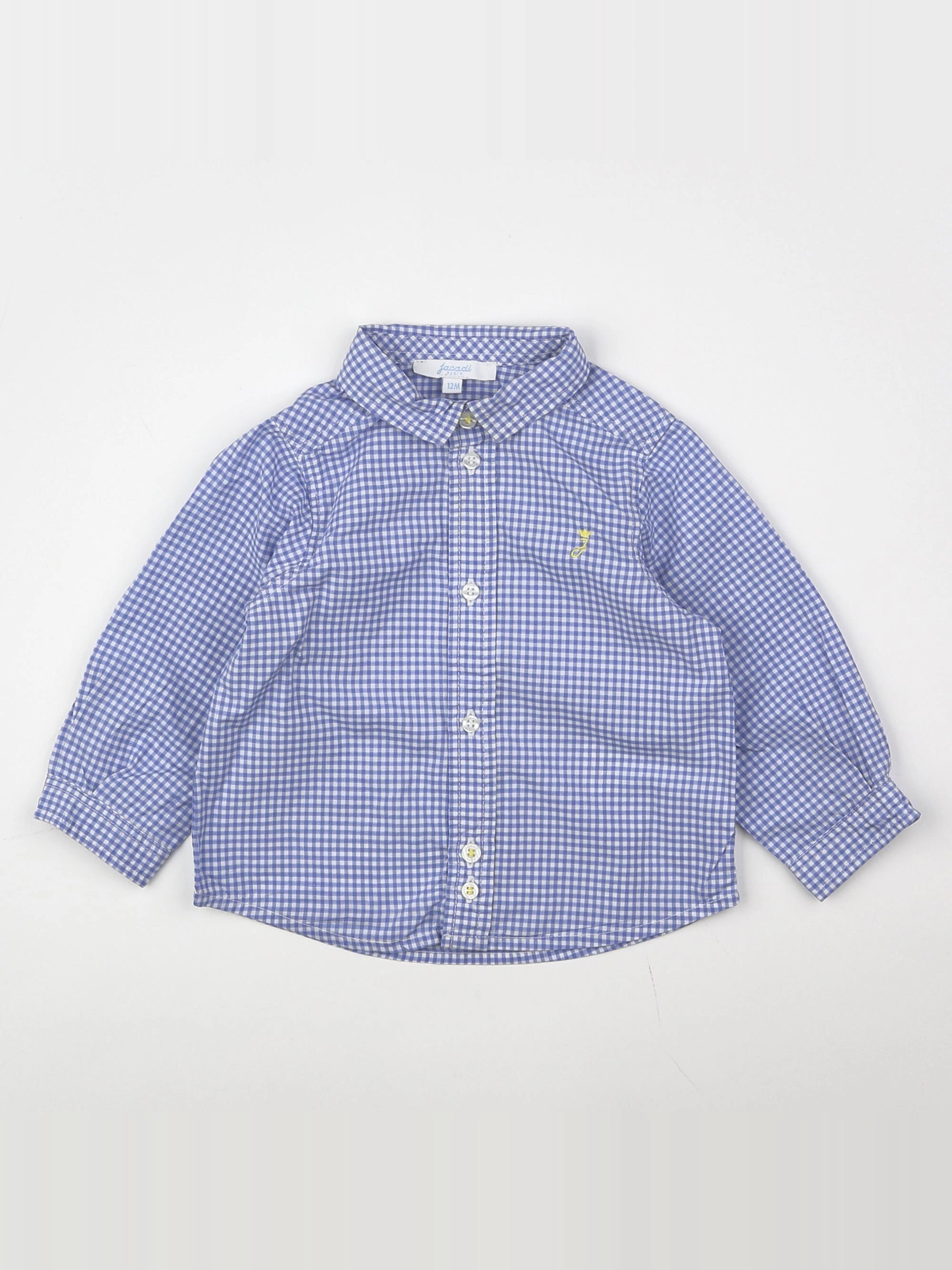 Jacadi - chemise bleu, blanc - 12 mois